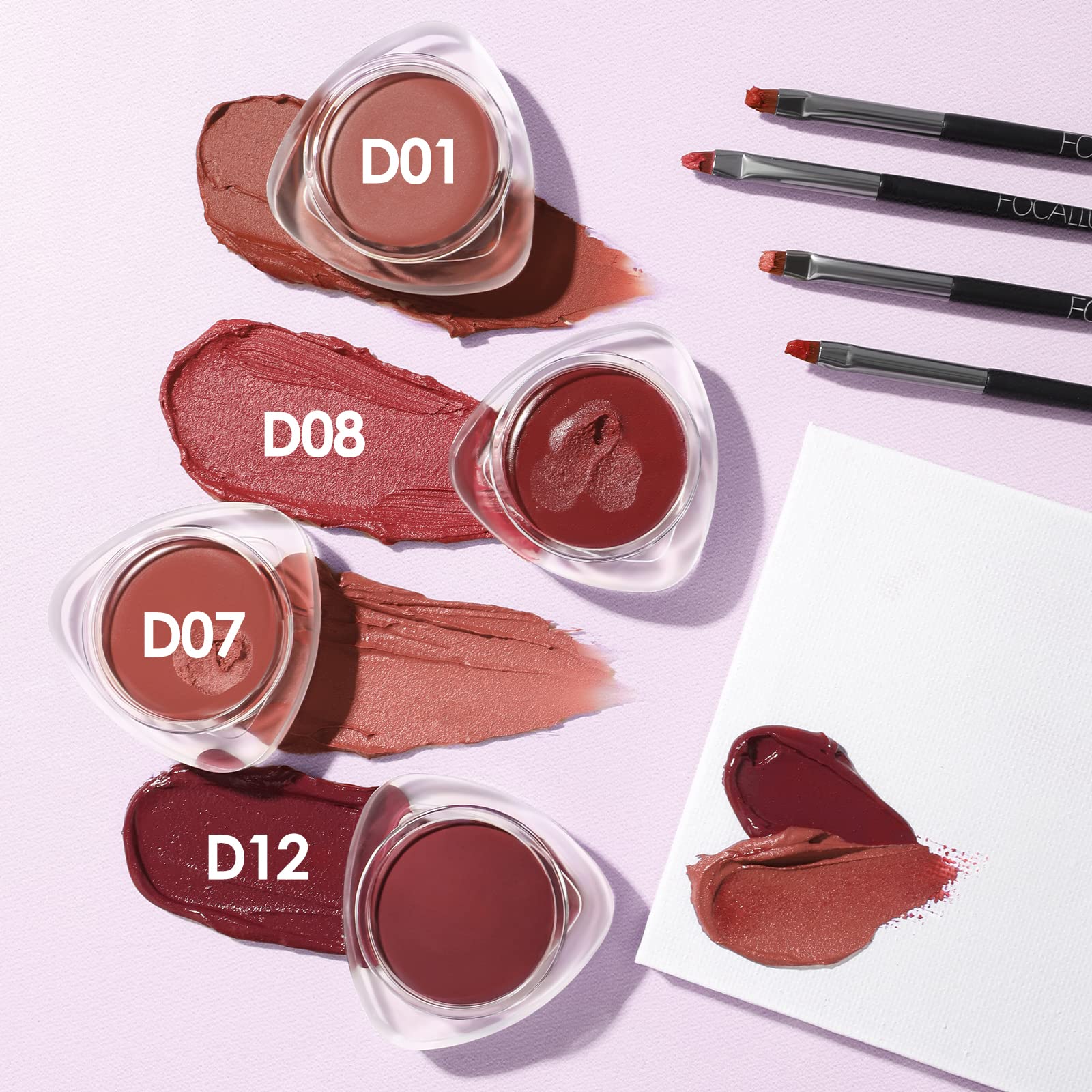 Foto 6 pulgar | Lápiz Labial Y Colorete Focallure Velvet-hazy Matte Lip Clay 3.0 - Venta Internacional.