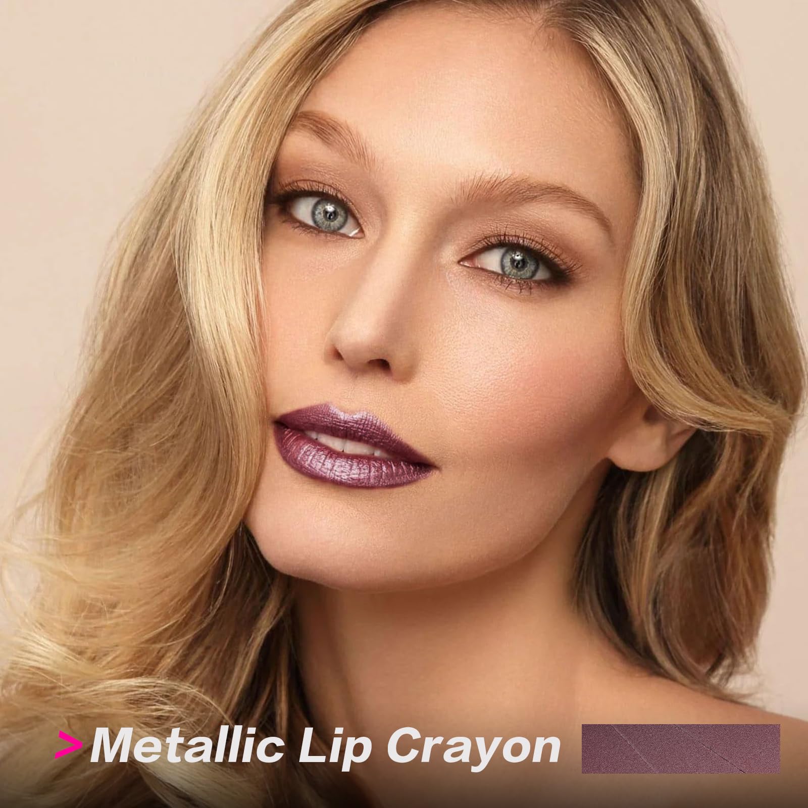 Foto 2 | Lápiz Labial Focallure Ultra Chic Metallic Lip Crayon #22 Pottery - Venta Internacional.