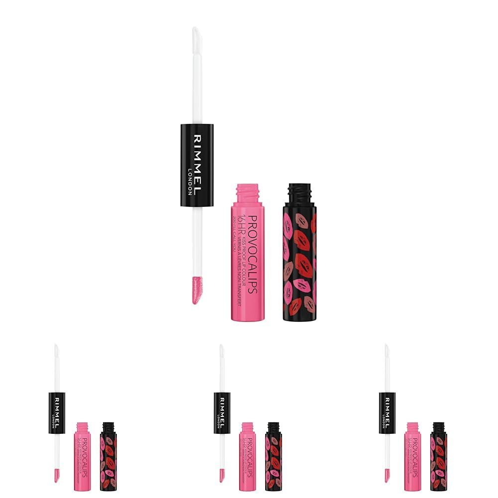 Lápiz Labial Rimmel London Provocalips, 16 Horas, A Prueba De Besos, 200 Ml, 4 Unidades - Venta Internacional.