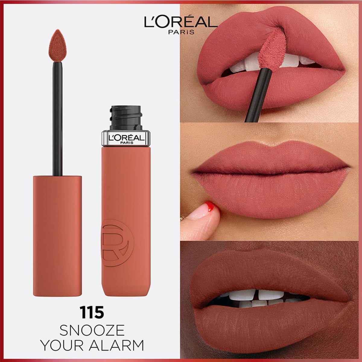 Foto 3 pulgar | Lápiz Labial Líquido L'oreal Paris Infallible Matte 4.7 Ml Snooze - Venta Internacional.