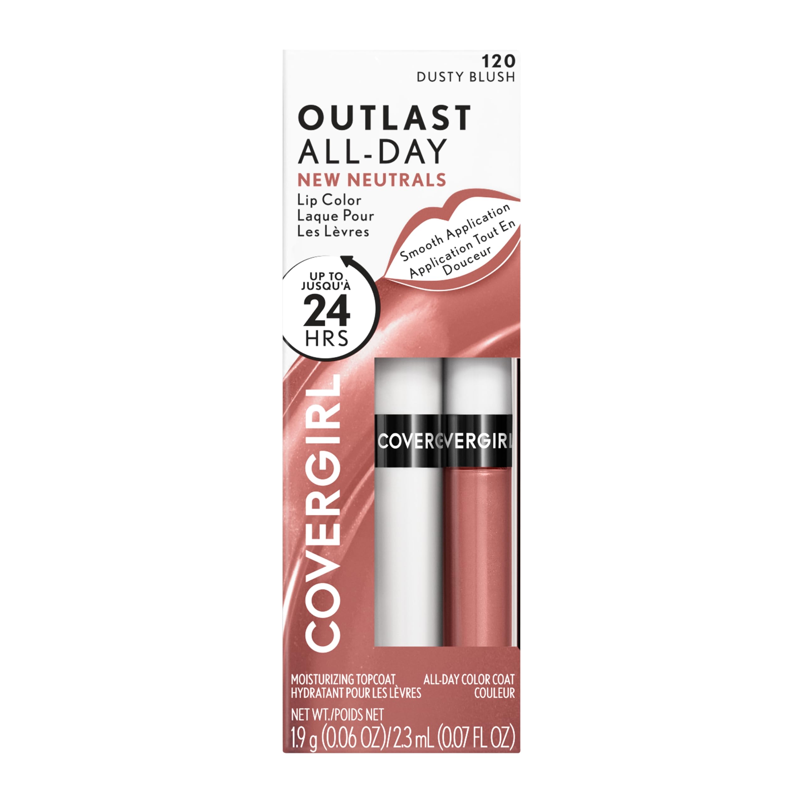 Foto 8 pulgar | Lápiz Labial Covergirl Outlast Allday 120 Dusty Blush +24h - Venta Internacional.