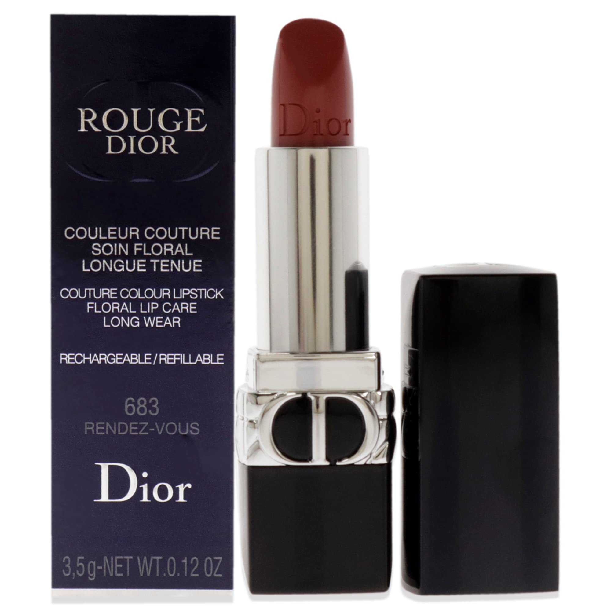 Foto 2 pulgar | Barra De Labios Christian Dior Rouge Dior Couture Satin 683 Rendez-vous - Venta Internacional.