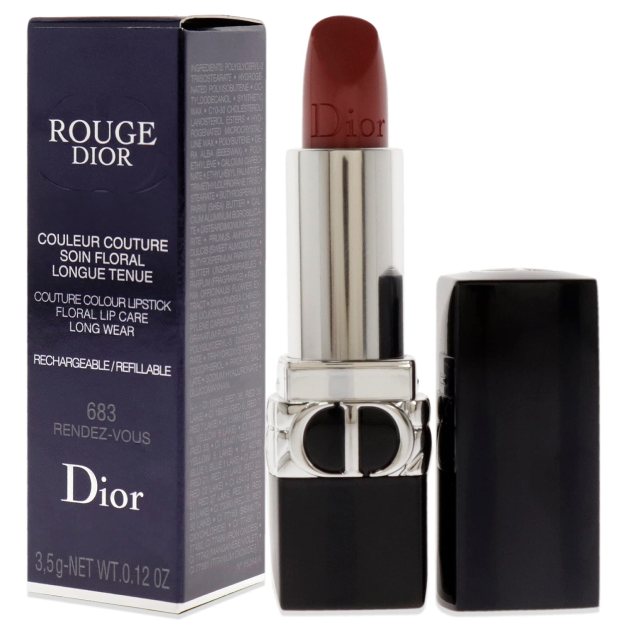 Foto 4 | Barra De Labios Christian Dior Rouge Dior Couture Satin 683 Rendez-vous - Venta Internacional.