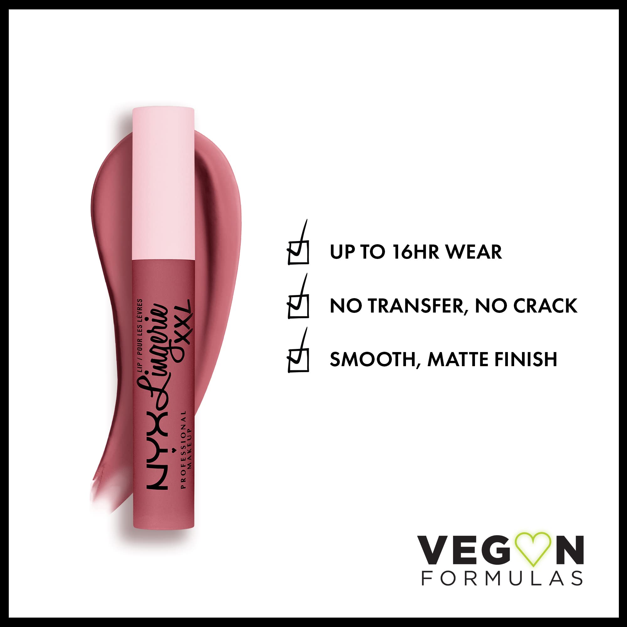 Foto 3 pulgar | Lipstick Nyx Professional Makeup Labial Lingerie Xxl Flaunt It - Venta Internacional.