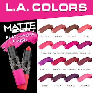 Foto 5 | Lápiz Labial L.a. Colors Matte Entice Cml469 Intense Color - Venta Internacional.
