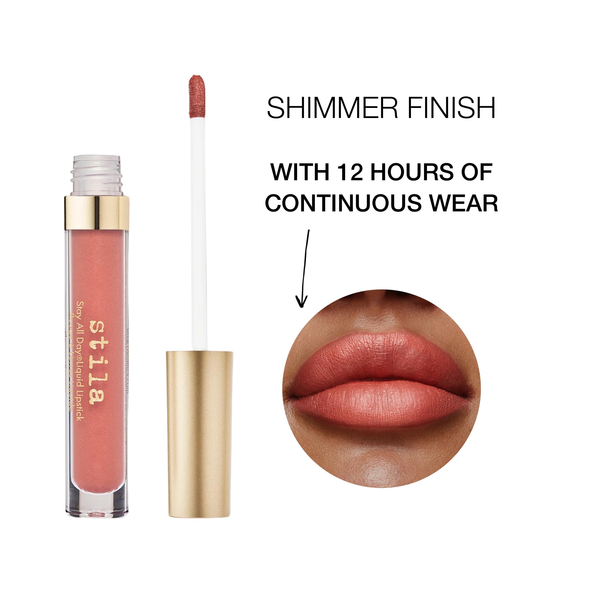 Foto 4 pulgar | Lápiz Labial Líquido Stila Stay All Day Carina Shimmer, 3 Ml - Venta Internacional.