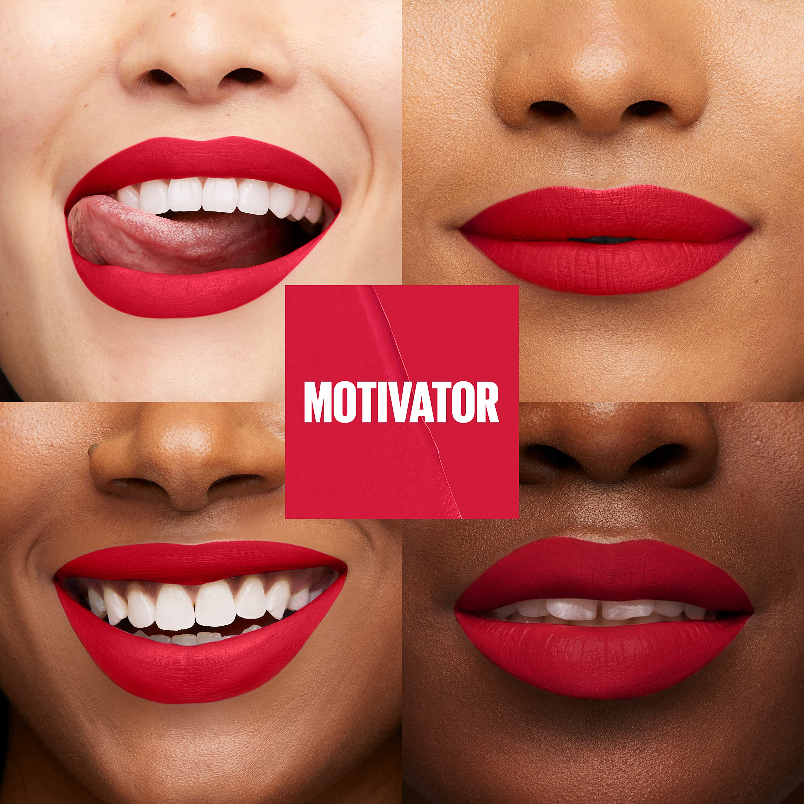 Foto 4 pulgar | Lápiz Labial Maybelline Super Stay Matte Ink Motivator Red - Venta Internacional.