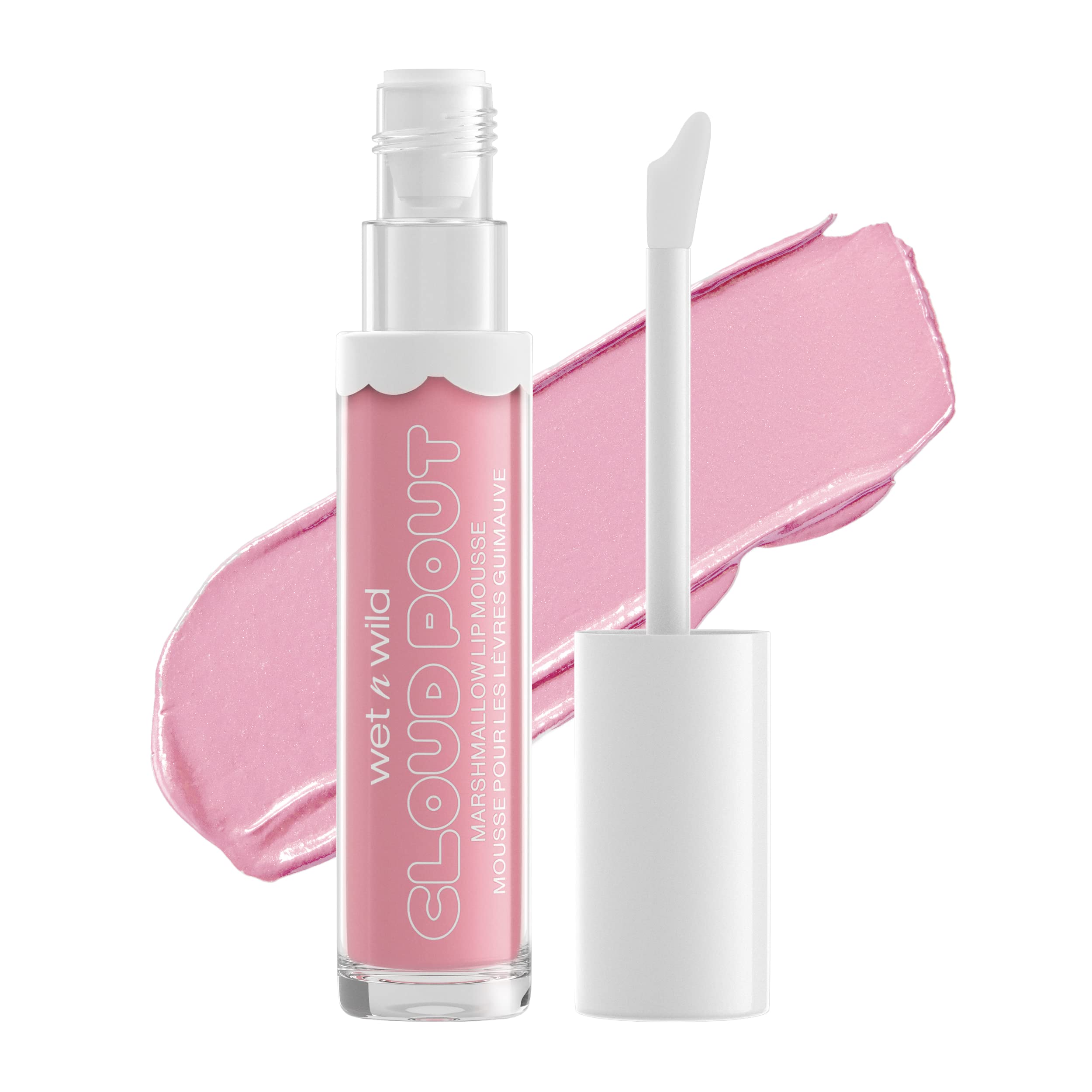 Lápiz Labial Líquido Wet N Wild Cloud Pout Marshmallow Pink - Venta Internacional.