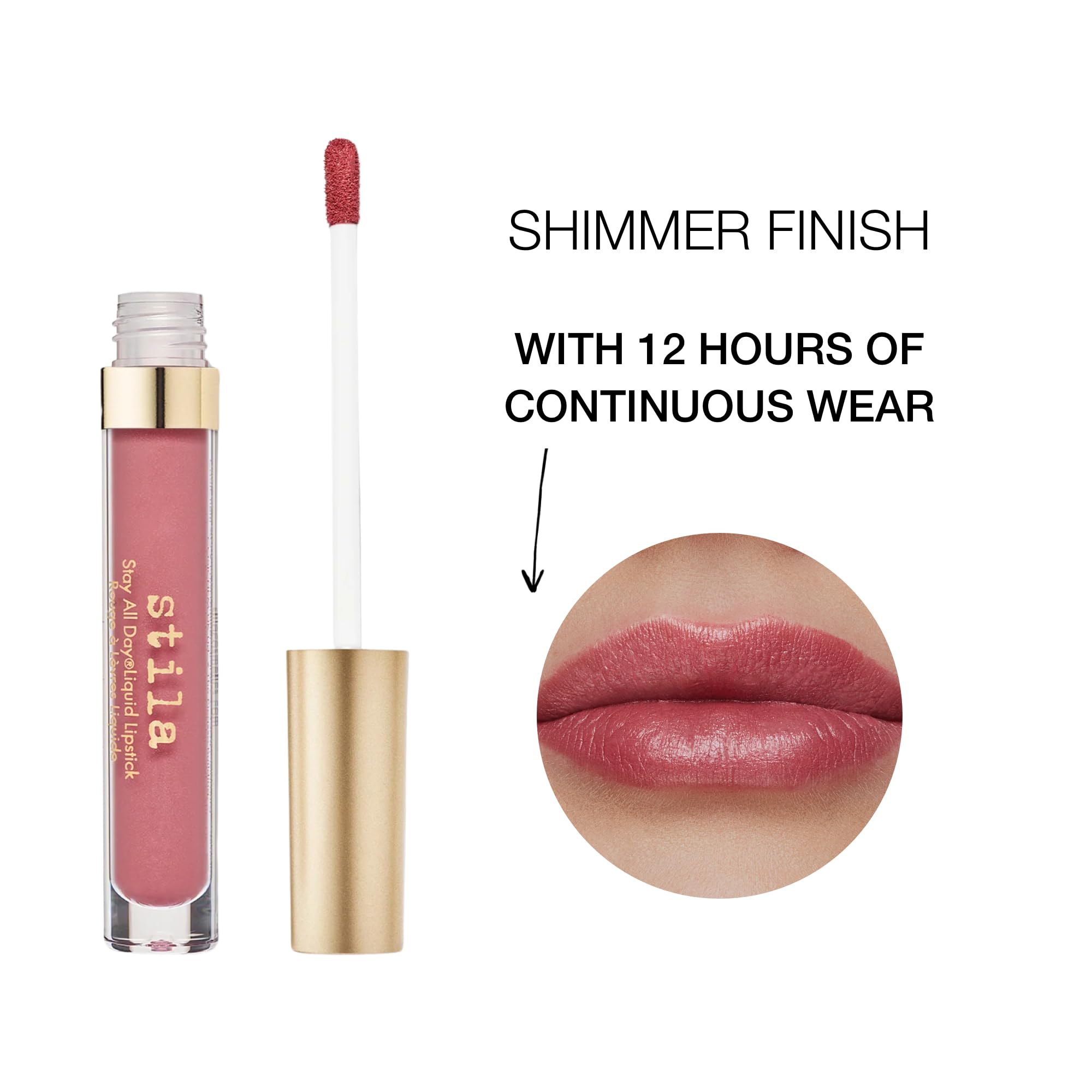 Foto 4 pulgar | Lápiz Labial Líquido Stila Stay All Day  Pura Shimmer, 3 Ml - Venta Internacional.