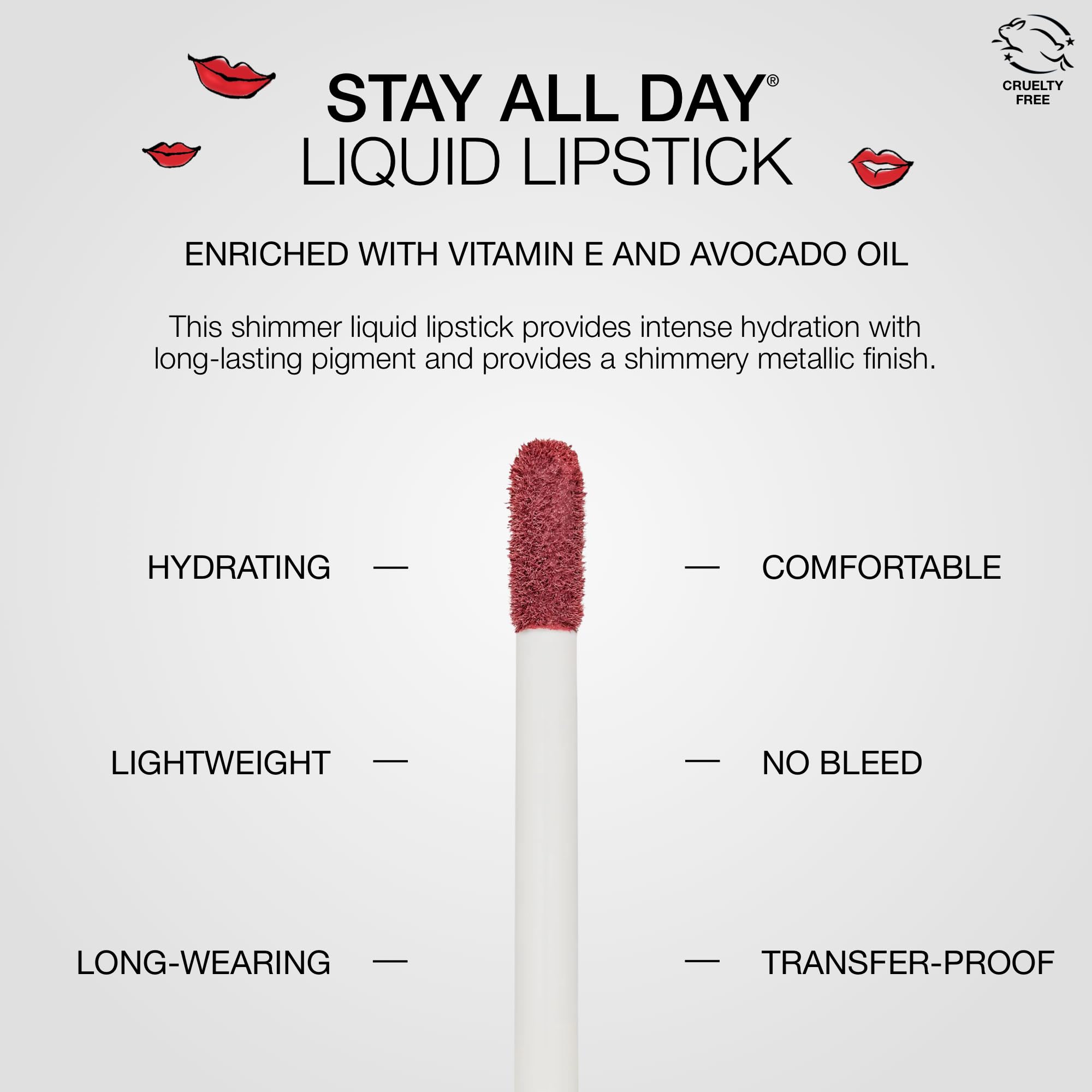 Foto 5 pulgar | Lápiz Labial Líquido Stila Stay All Day  Pura Shimmer, 3 Ml - Venta Internacional.