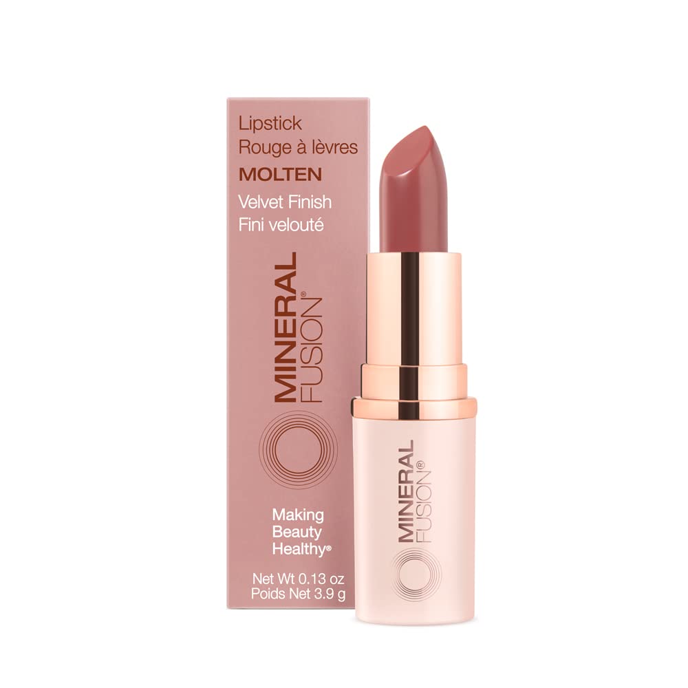 Lápiz Labial Mineral Fusion Molten Color, 4 Ml, Vegano - Venta Internacional.