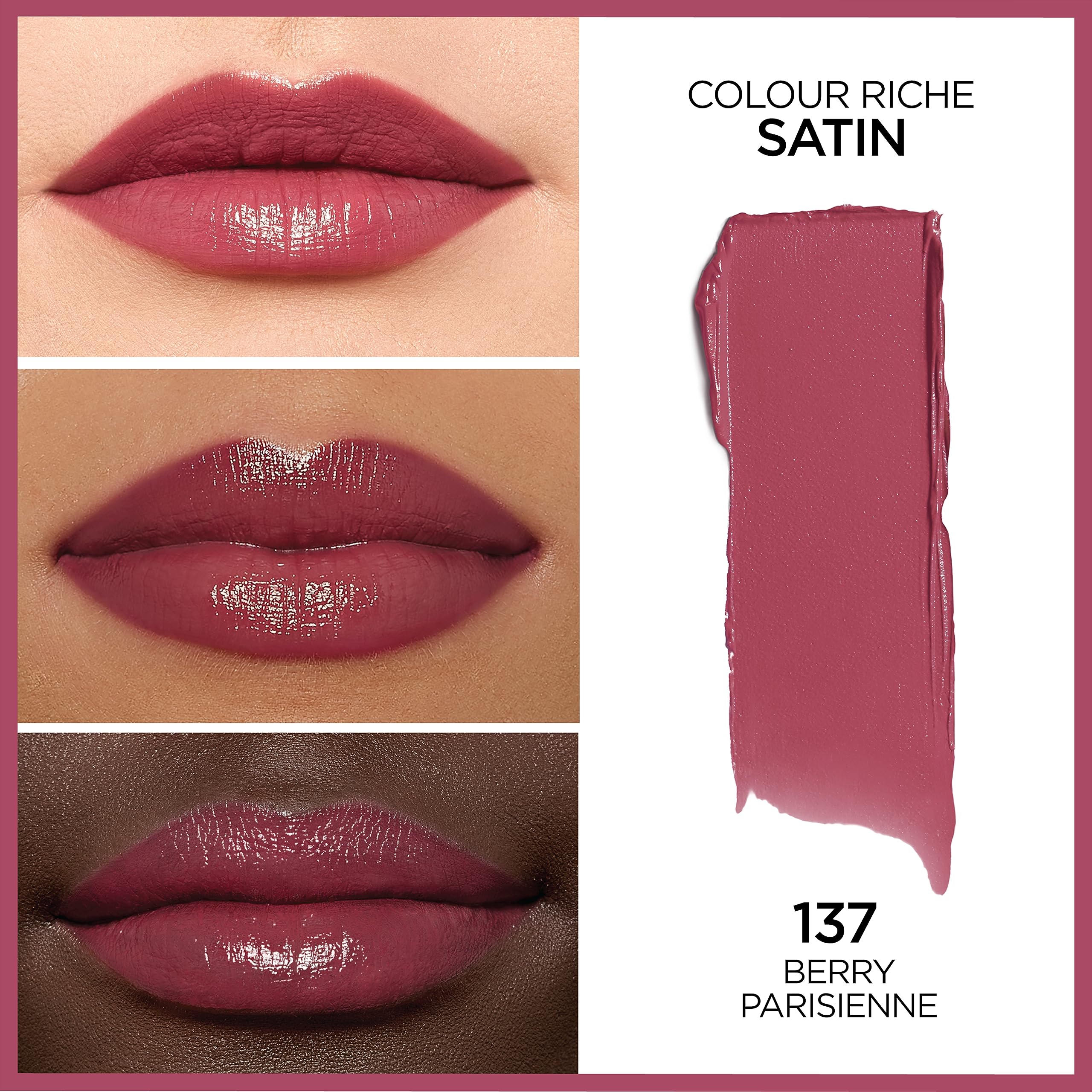 Foto 2 | Lápiz Labial L'oréal Paris Colour Riche Original Berry Parisienne - Venta Internacional.