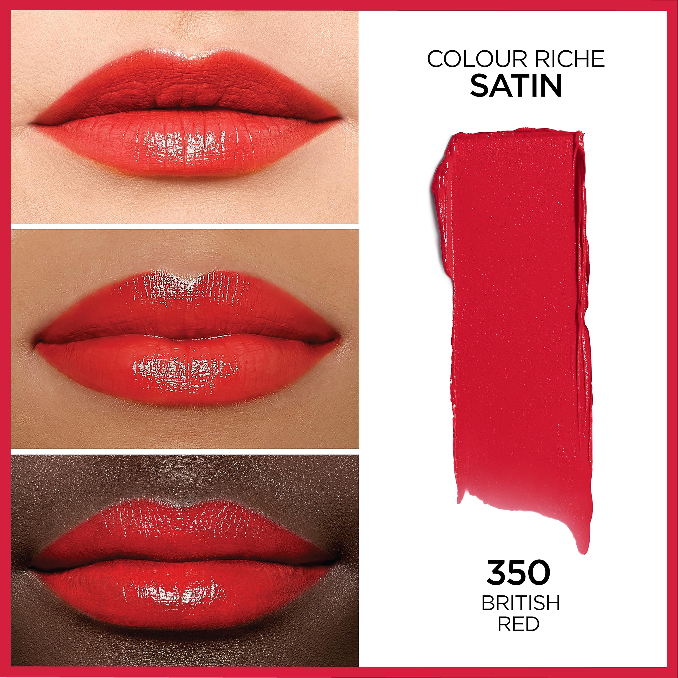 Foto 2 | Lápiz Labial L'oréal Paris Colour Riche Original British Red - Venta Internacional.