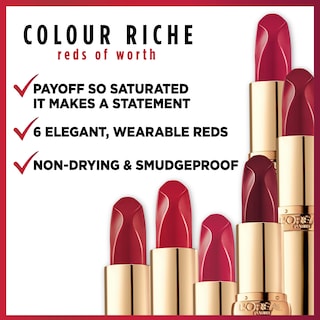 Foto 3 | Lápiz Labial L'oréal Paris Colour Riche, Acabado Satinado Rojo, 3,7 Ml - Venta Internacional.