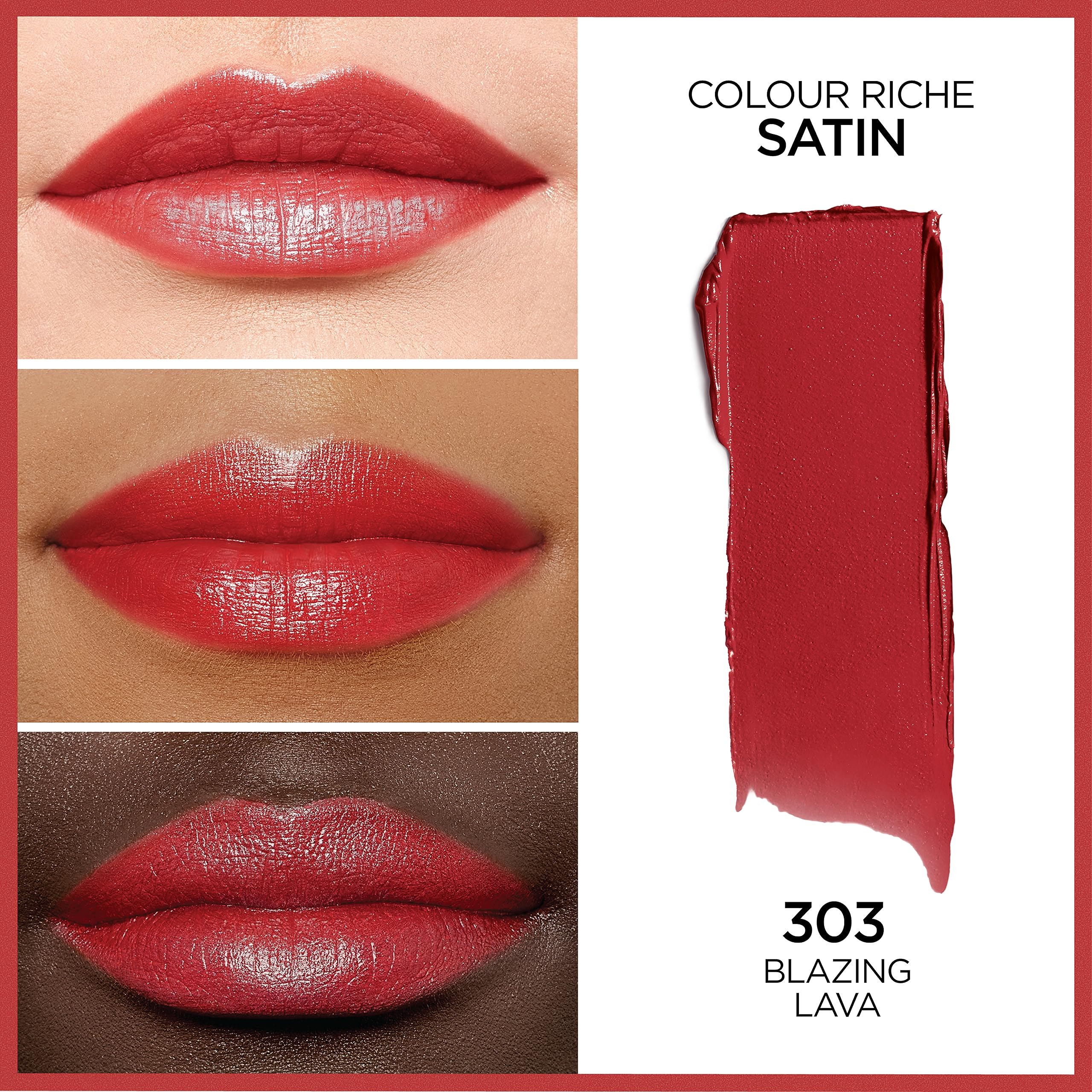 Foto 3 pulgar | Lápiz Labial L'oréal Paris Colour Riche Original Blazing Lava - Venta Internacional.