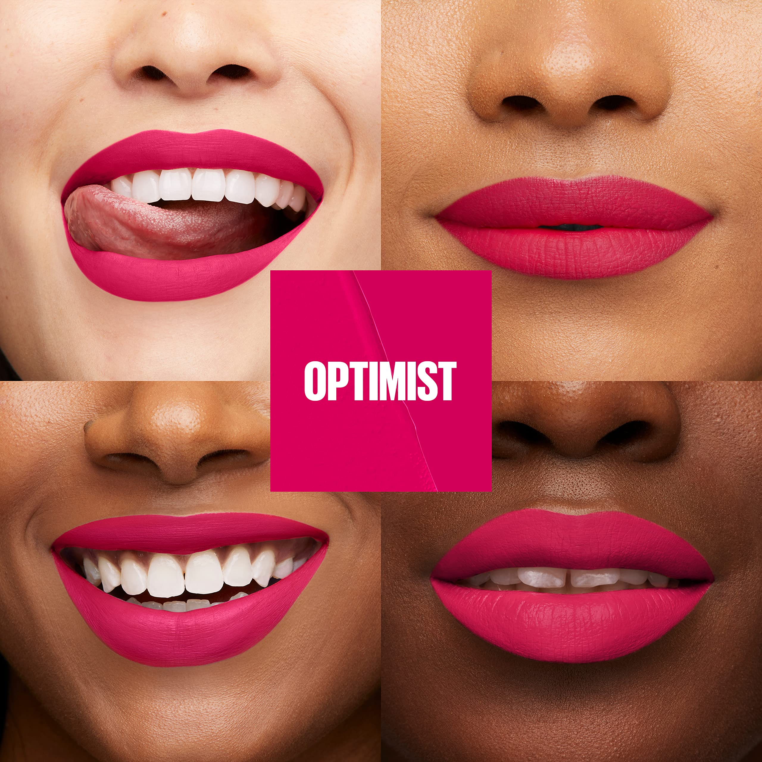 Foto 2 | Lápiz Labial Maybelline Super Stay Matte Ink Optimist Pink - Venta Internacional.