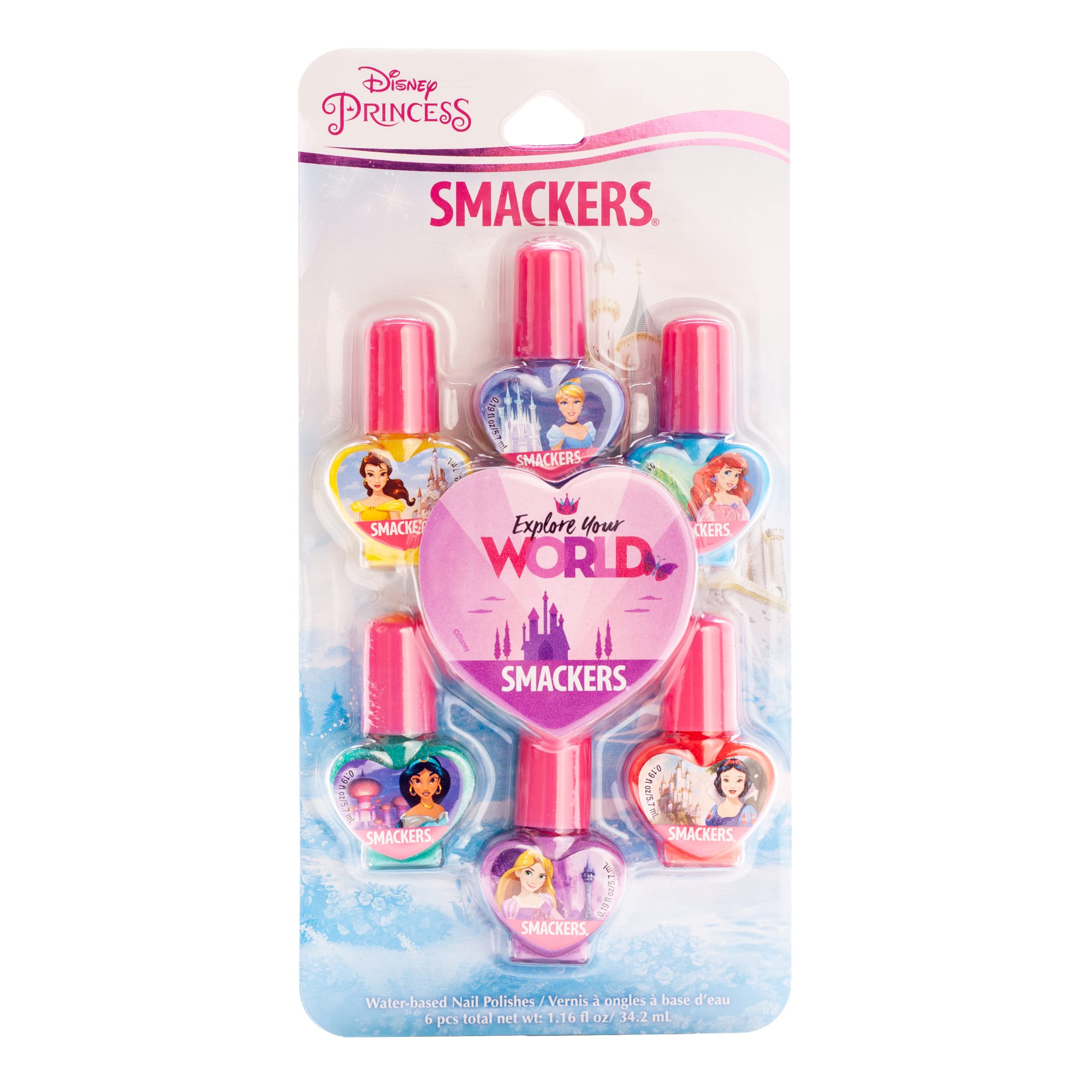 Foto 2 pulgar | Set De Esmaltes De Uñas Lip Smacker Disney Princess A Base De Agua X6 - Venta Internacional.
