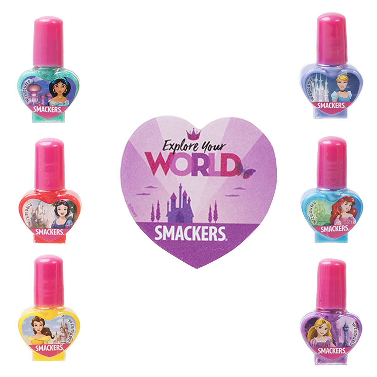 Foto 3 pulgar | Set De Esmaltes De Uñas Lip Smacker Disney Princess A Base De Agua X6 - Venta Internacional.