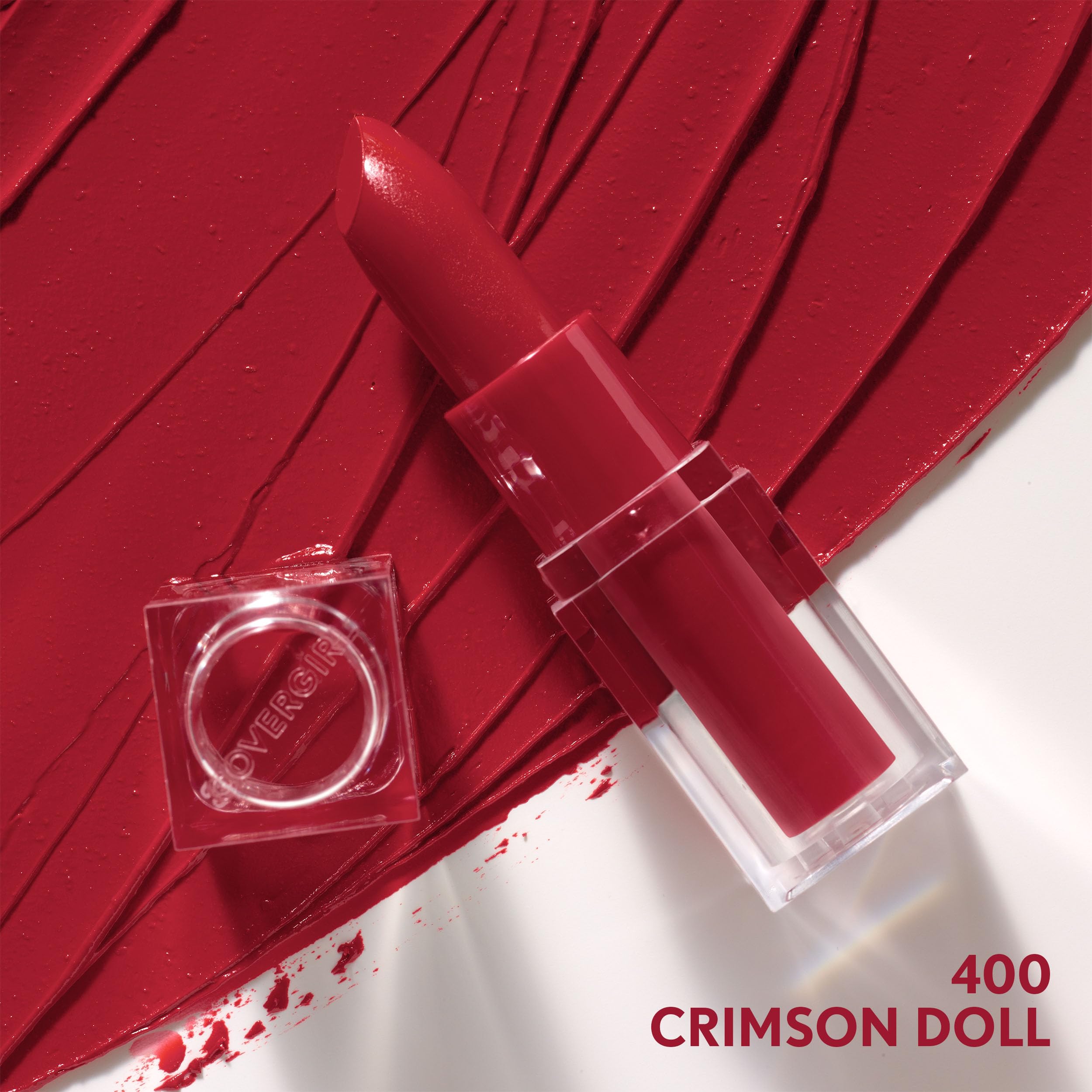 Foto 2 | Lápiz Labial Covergirl Clean Lip Color Crimson Doll Con Acabado Satinado - Venta Internacional.