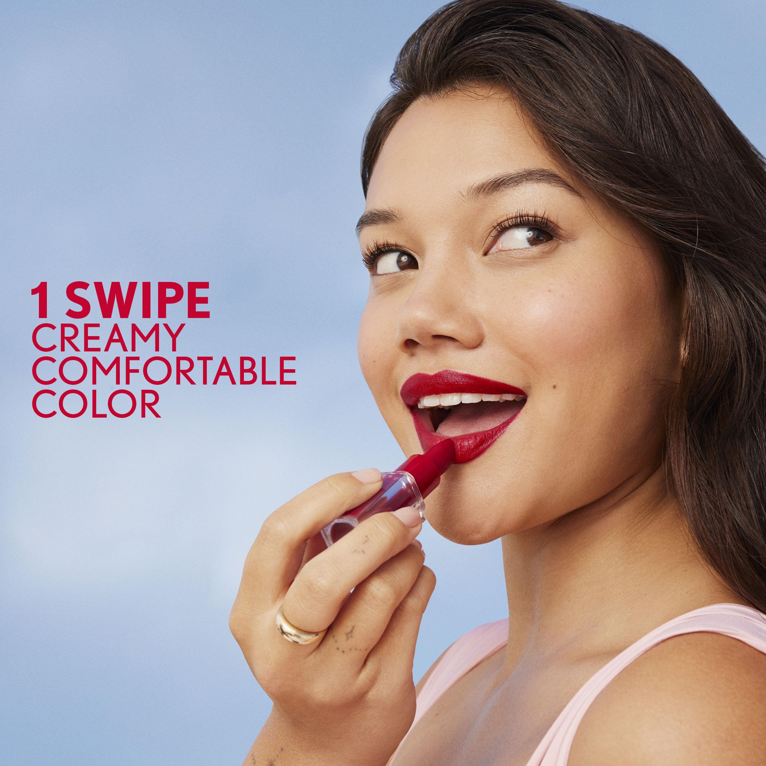 Foto 5 pulgar | Lápiz Labial Covergirl Clean Lip Color Crimson Doll Con Acabado Satinado - Venta Internacional.