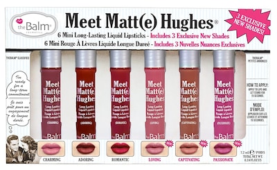 Foto 1 | Set De 6 Minilápices Labiales Líquidos De Larga Duración Thebalm Meet Matte Hughes - Venta Internacional.
