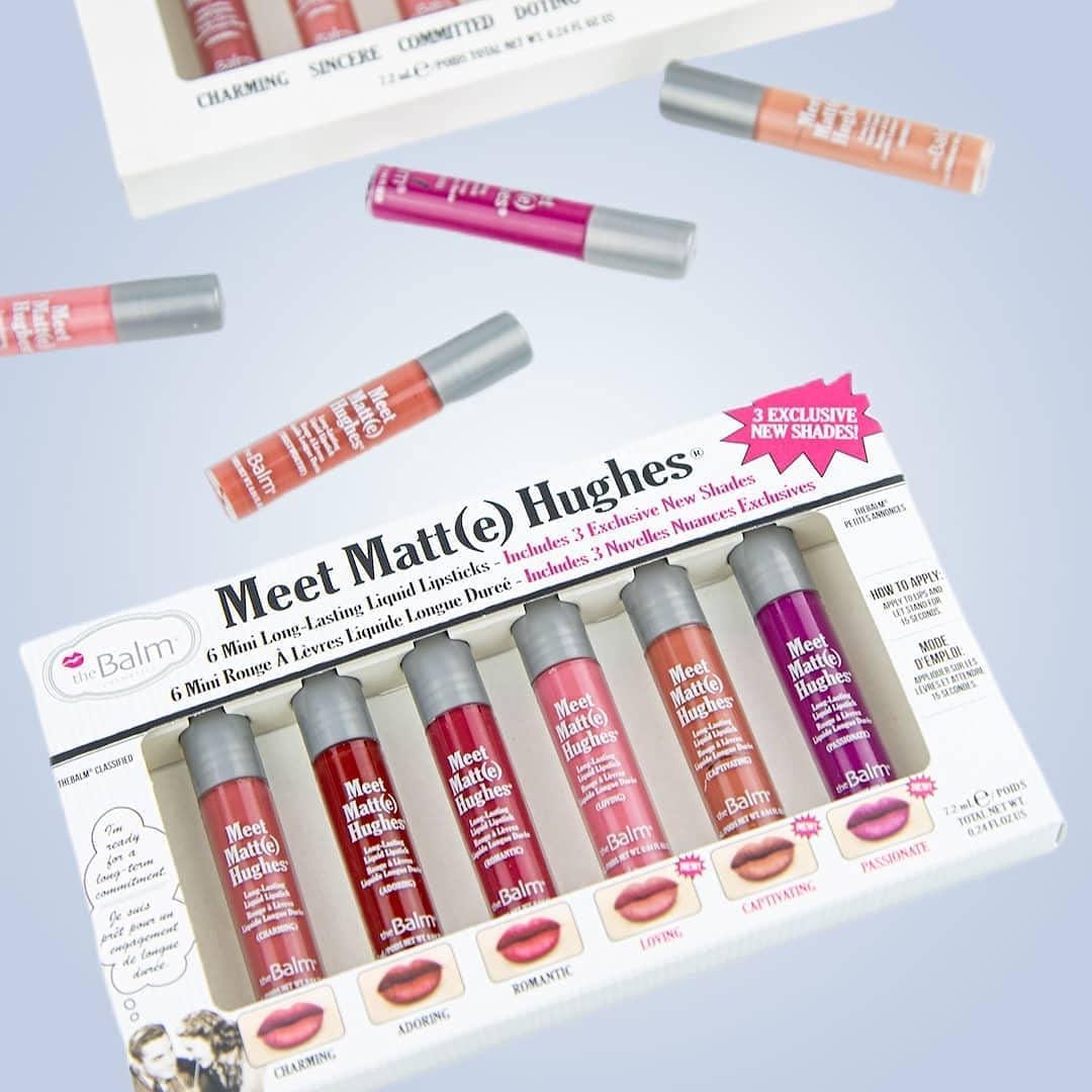 Foto 7 pulgar | Set De 6 Minilápices Labiales Líquidos De Larga Duración Thebalm Meet Matte Hughes - Venta Internacional.