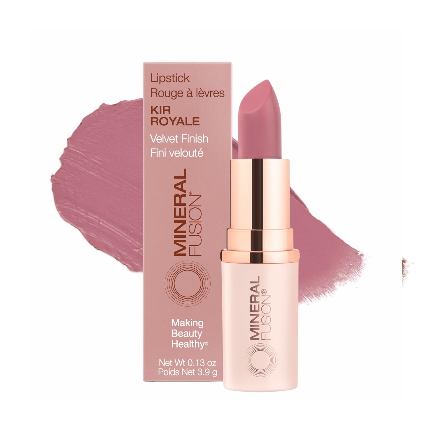 Lápiz Labial Mineral Fusion Vivid Kir Royale Sin Manchas - Venta Internacional.