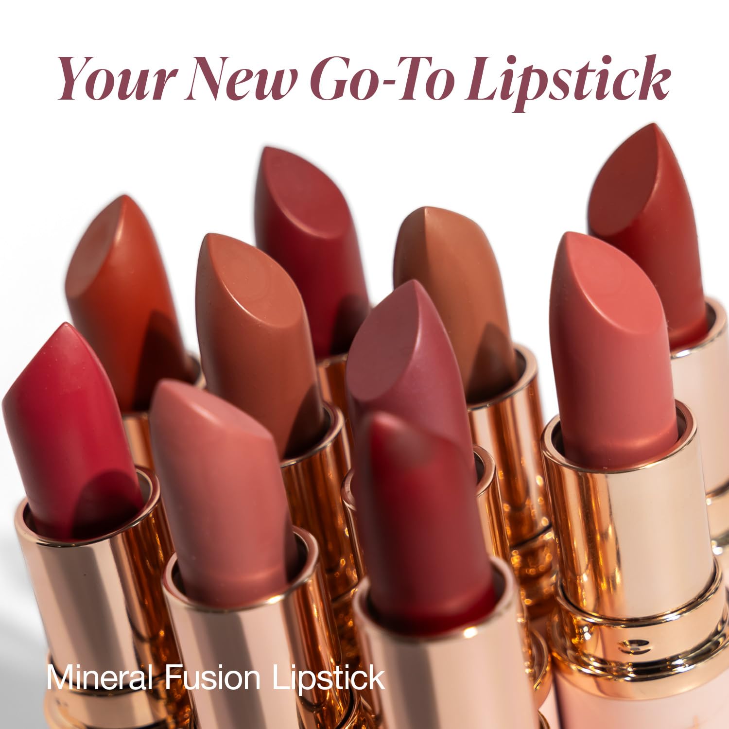 Foto 5 | Lápiz Labial Mineral Fusion Vivid Kir Royale Sin Manchas - Venta Internacional.