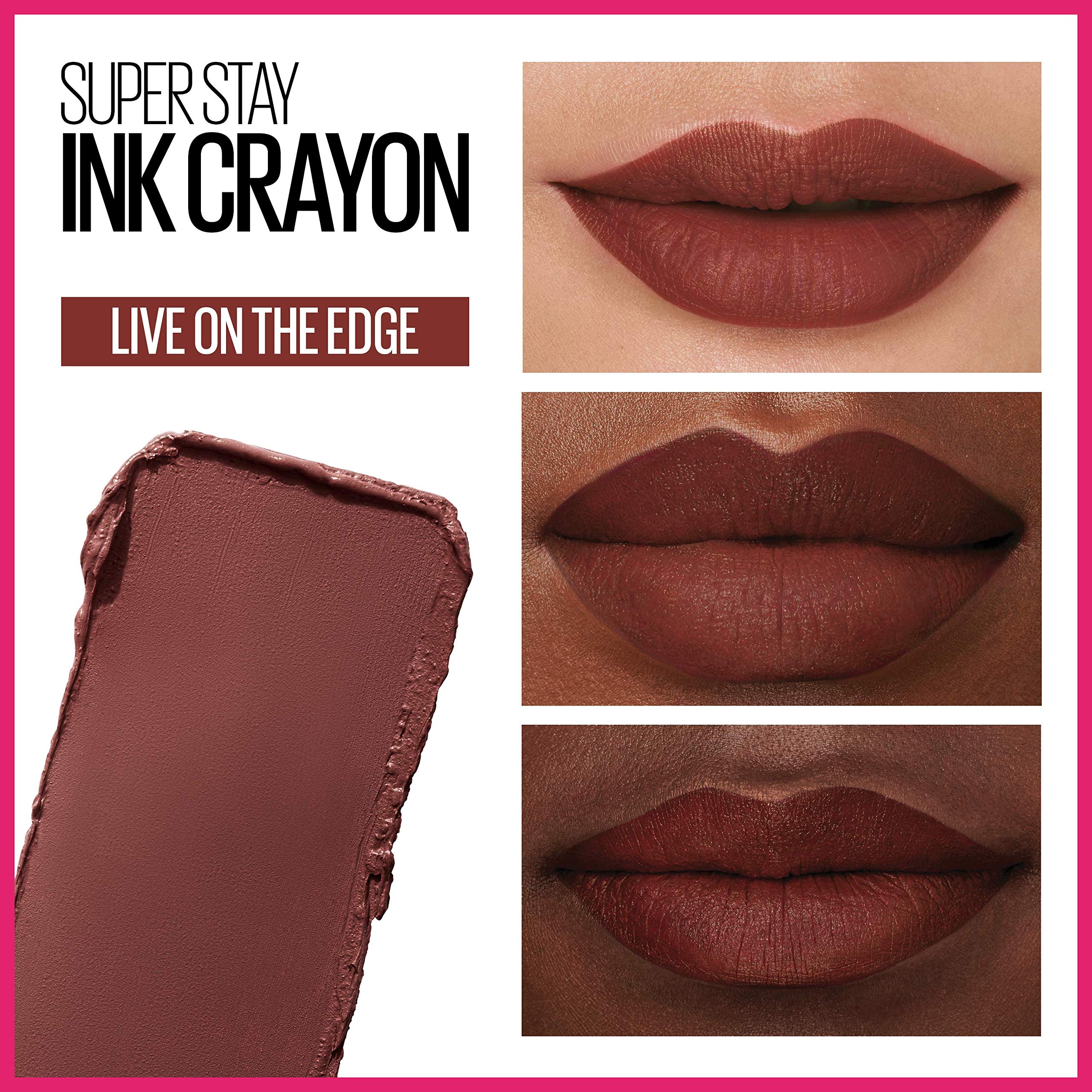 Foto 3 | Lápiz Labial Maybelline Super Stay Ink Crayon Live On The Edge - Venta Internacional.