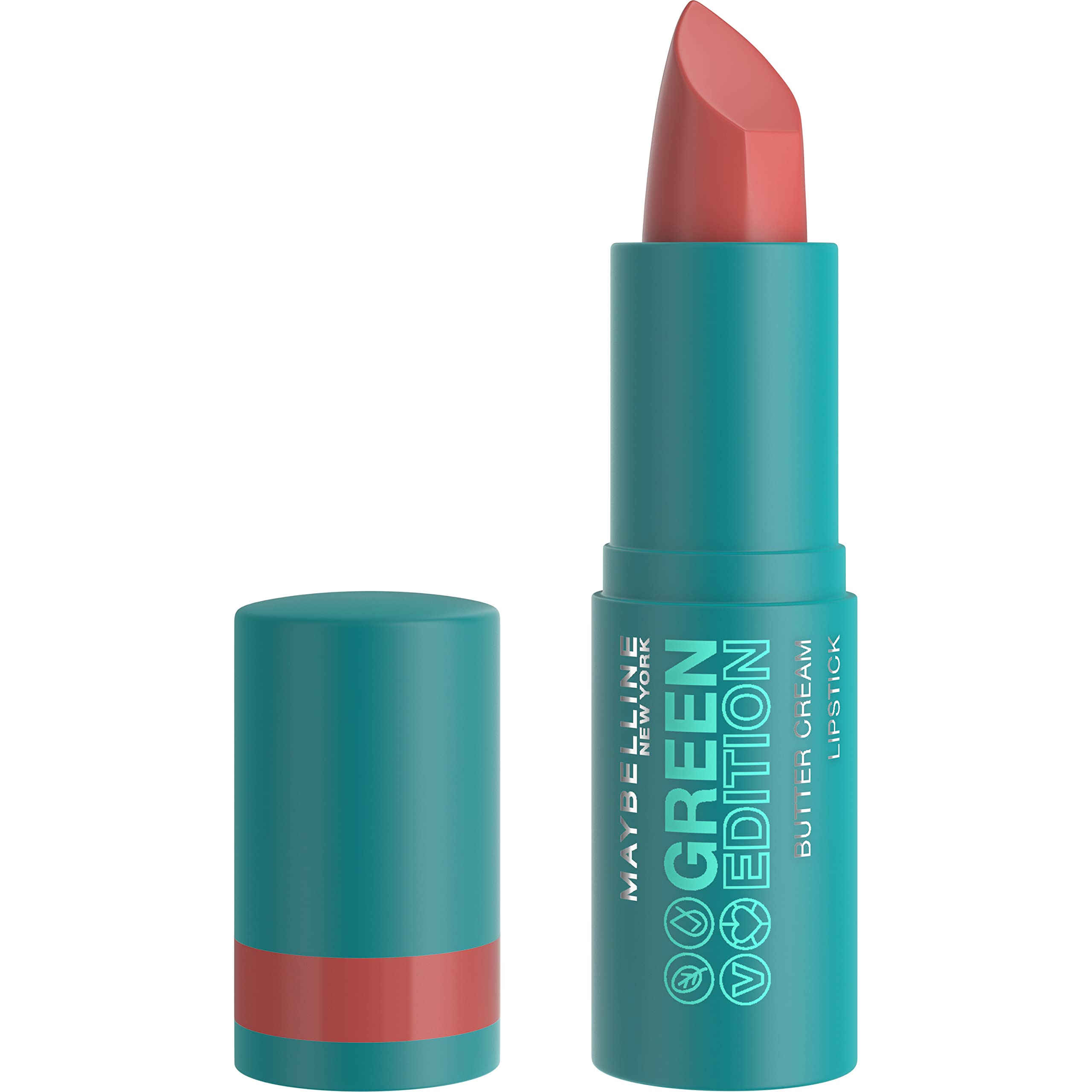Lápiz Labial Maybelline Green Edition Butter Cream Shore 3.5 Ml - Venta Internacional.