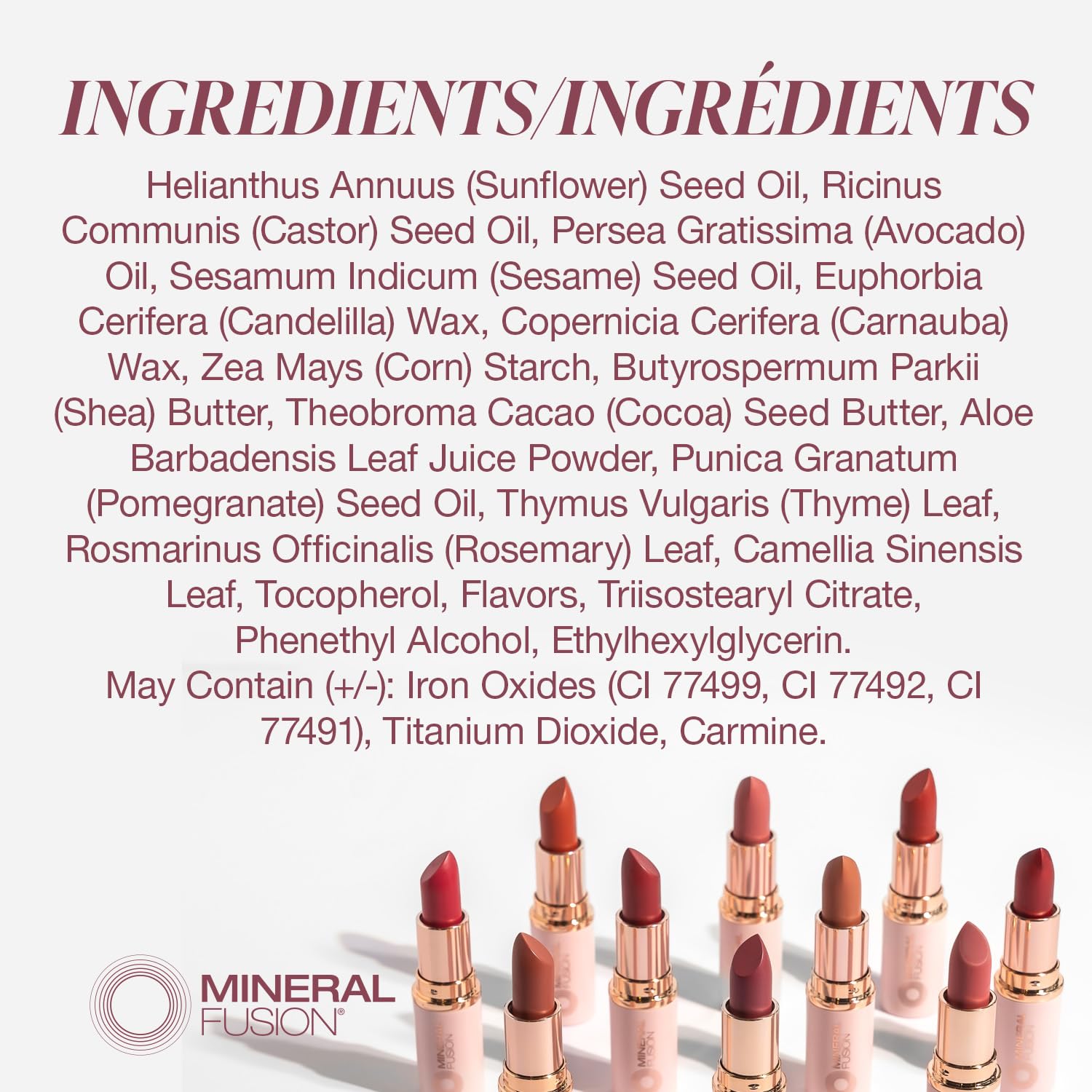 Foto 4 pulgar | Lápiz Labial Mineral Fusion Vivid Sin Manchas Con Aceite De Aguacate - Venta Internacional.