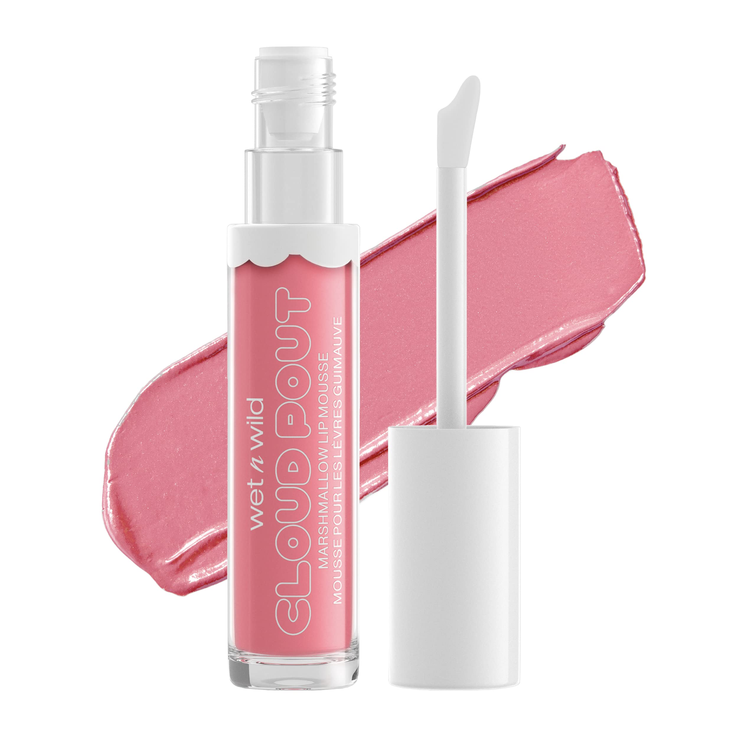 Lápiz Labial Líquido Wet N Wild Cloud Pout Marshmallow Pink - Venta Internacional.