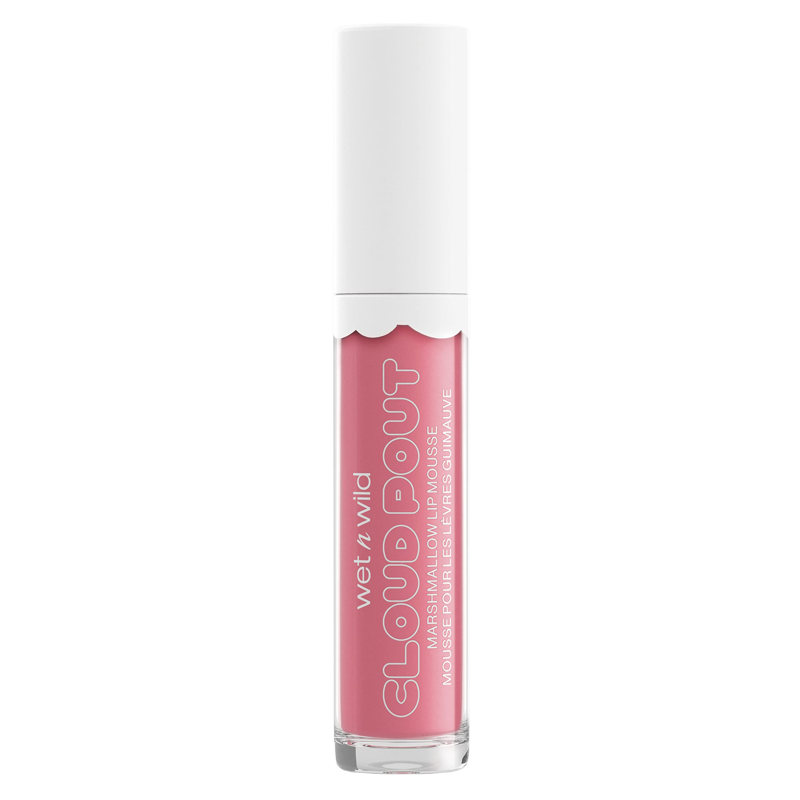 Foto 2 | Lápiz Labial Líquido Wet N Wild Cloud Pout Marshmallow Pink - Venta Internacional.