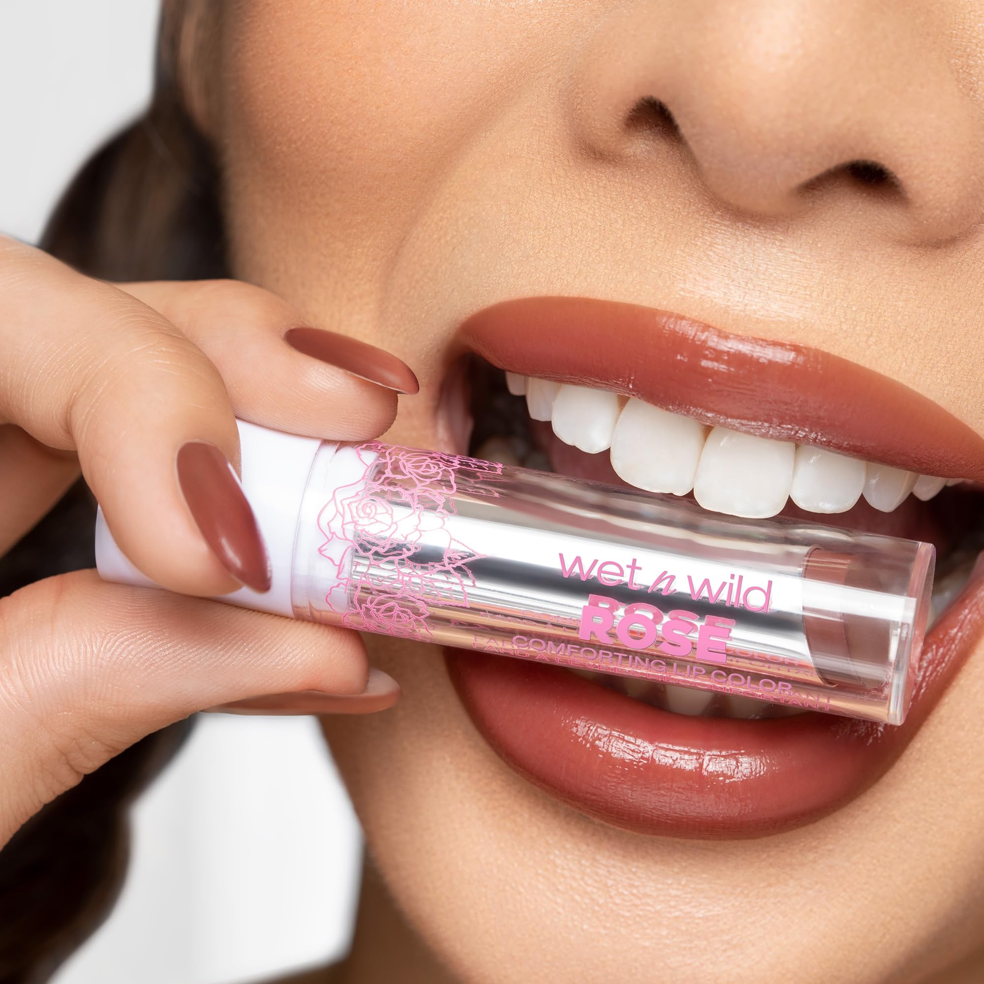 Foto 6 pulgar | Lápiz Labial Wet N Wild Rose Reconforting Glossy Pink Biscotti Mommy - Venta Internacional.