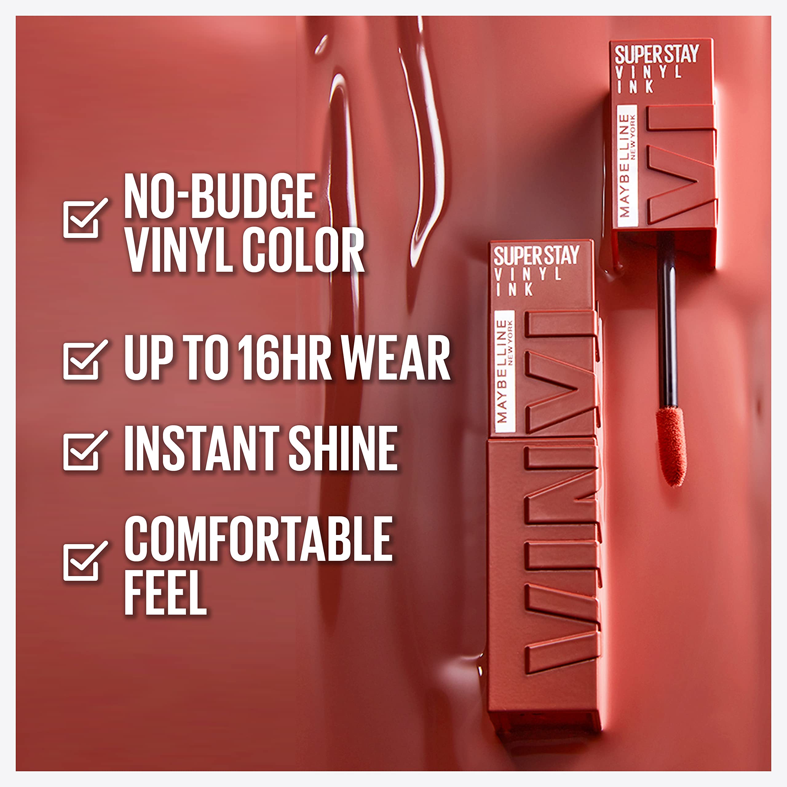 Foto 3 pulgar | Lápiz Labial Maybelline Super Stay Vinyl Ink Longwear Fearless - Venta Internacional.