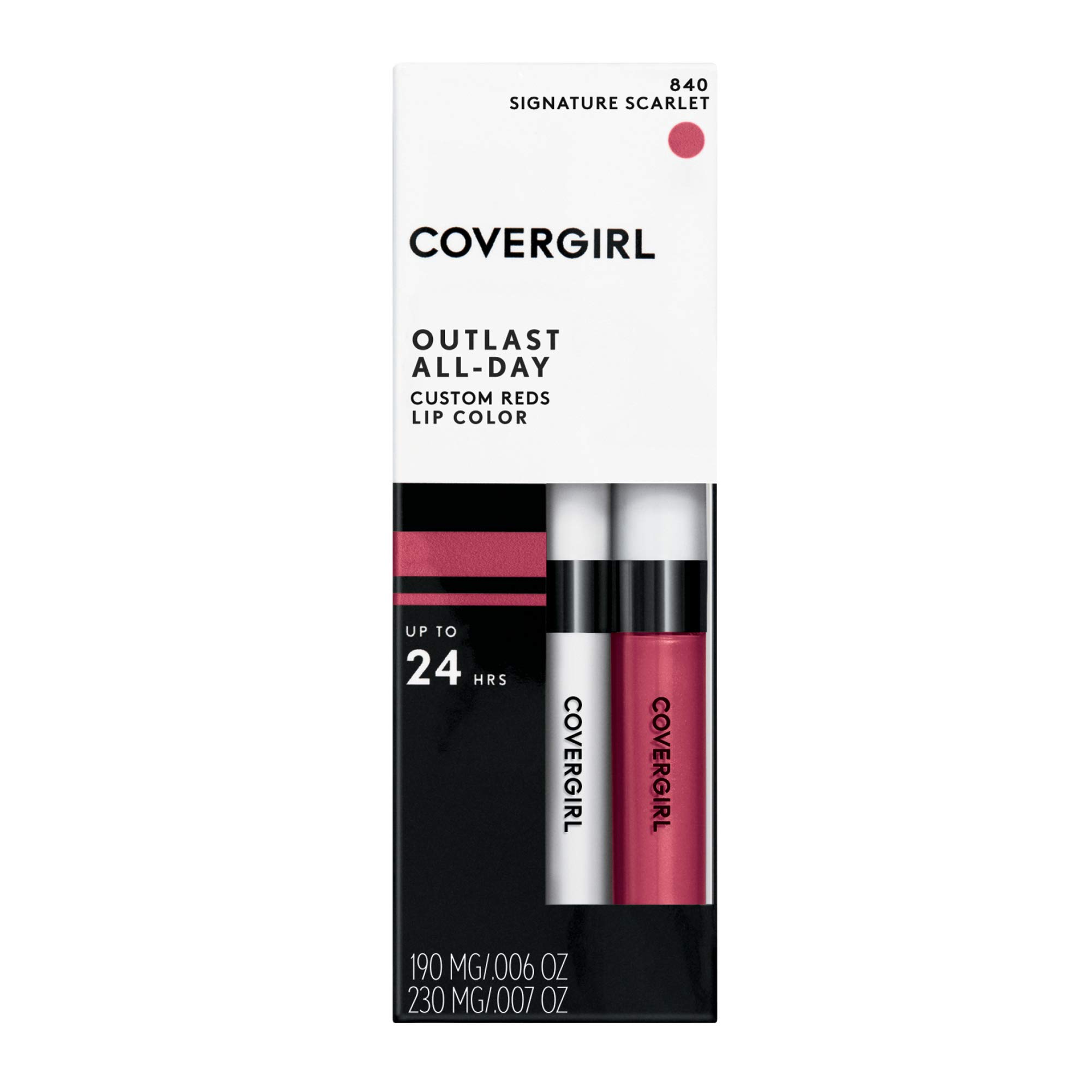 Foto 6 pulgar | Color De Labios Covergirl Outlast Para Todo El Día, Rojo Escarlata Personalizado - Venta Internacional.