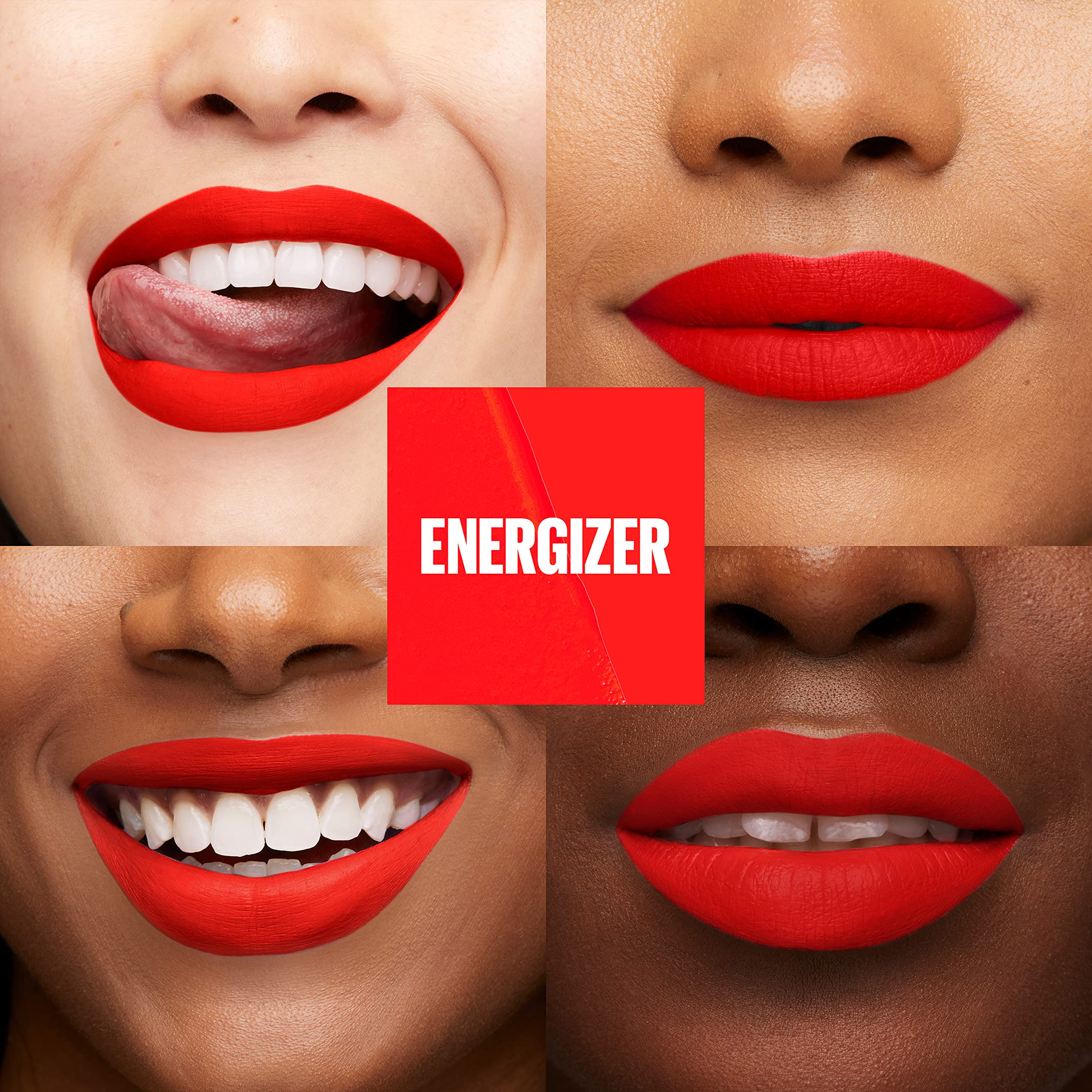 Foto 3 pulgar | Lápiz Labial Maybelline Super Stay Matte Ink Energizer Red - Venta Internacional.