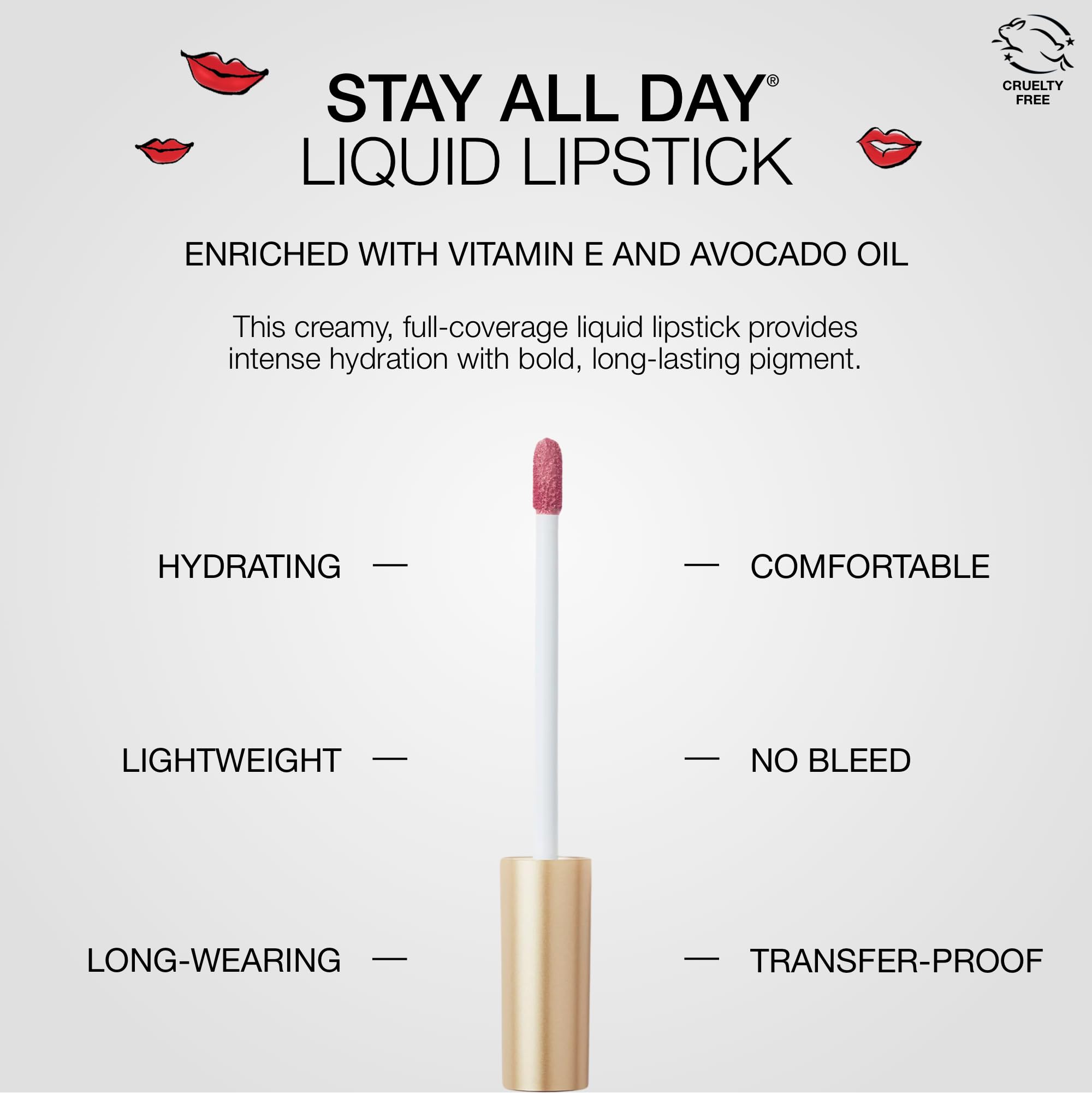 Foto 4 | Lápiz Labial Líquido Stila Stay All Day , 3 Ml - Venta Internacional.