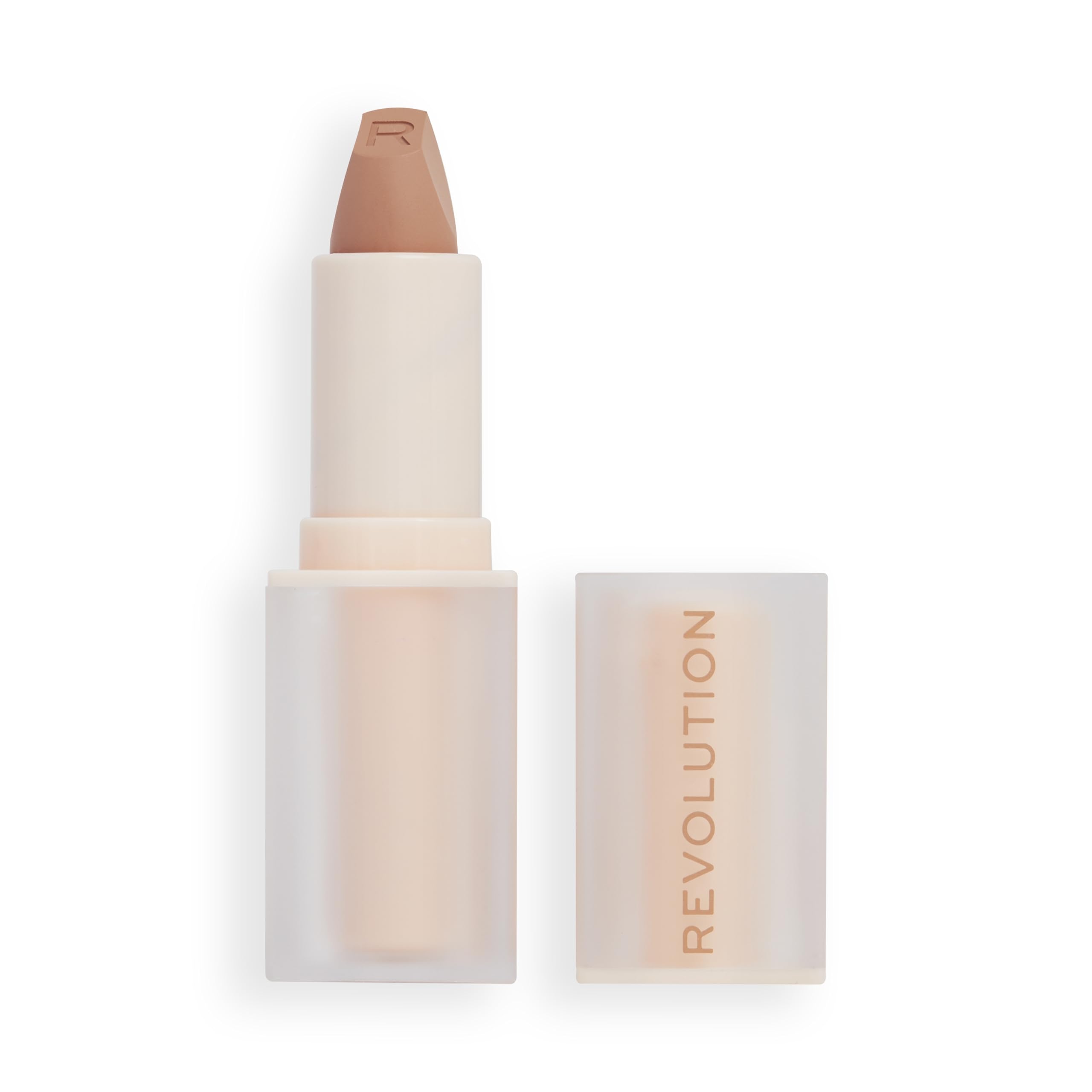 Lipstick Makeup Revolution Lip Allure Soft Satin Lover Nude - Venta Internacional.