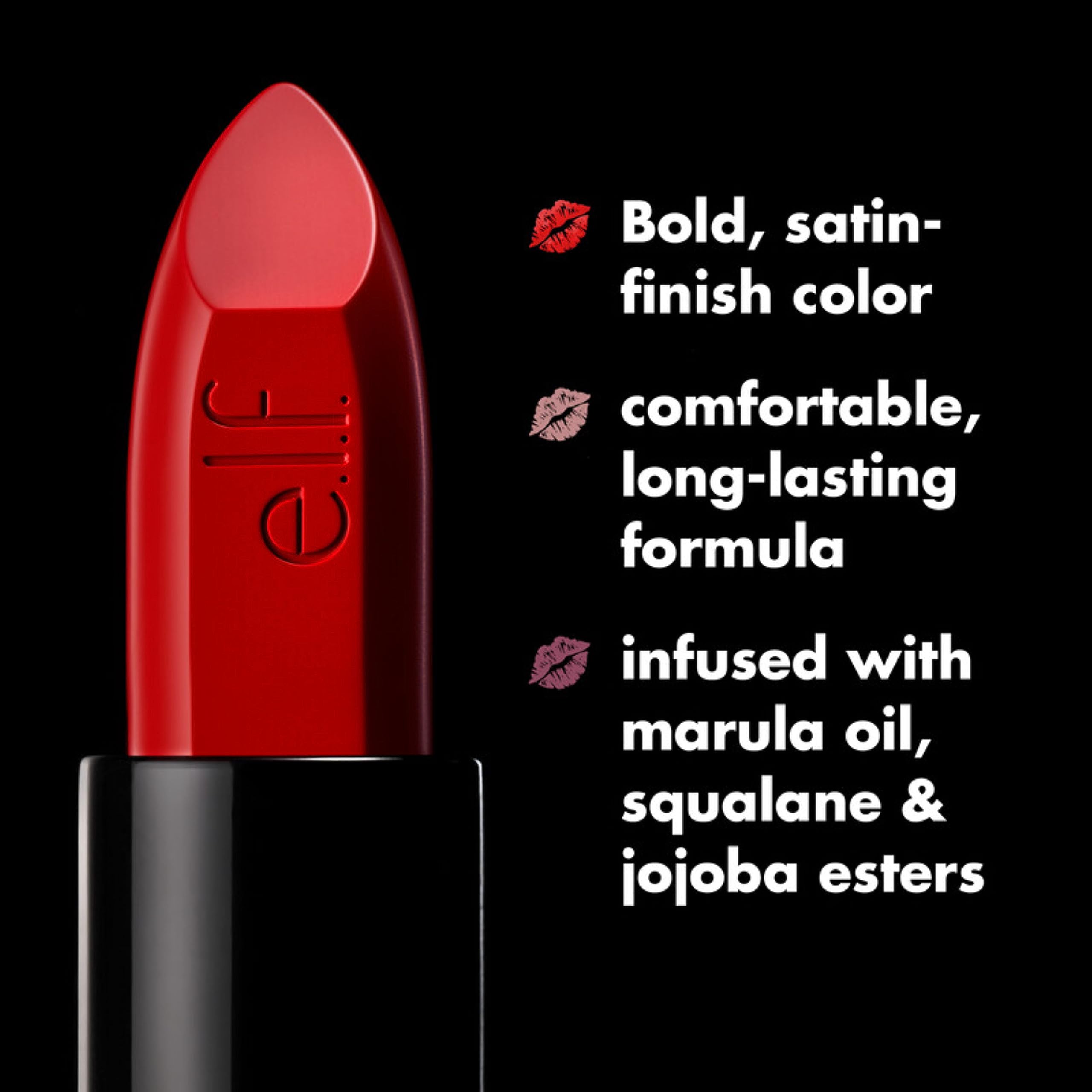 Foto 7 pulgar | Lápiz Labial E.l.f. O Face Satin Richly Pigmented Hustle Vegan - Venta Internacional.