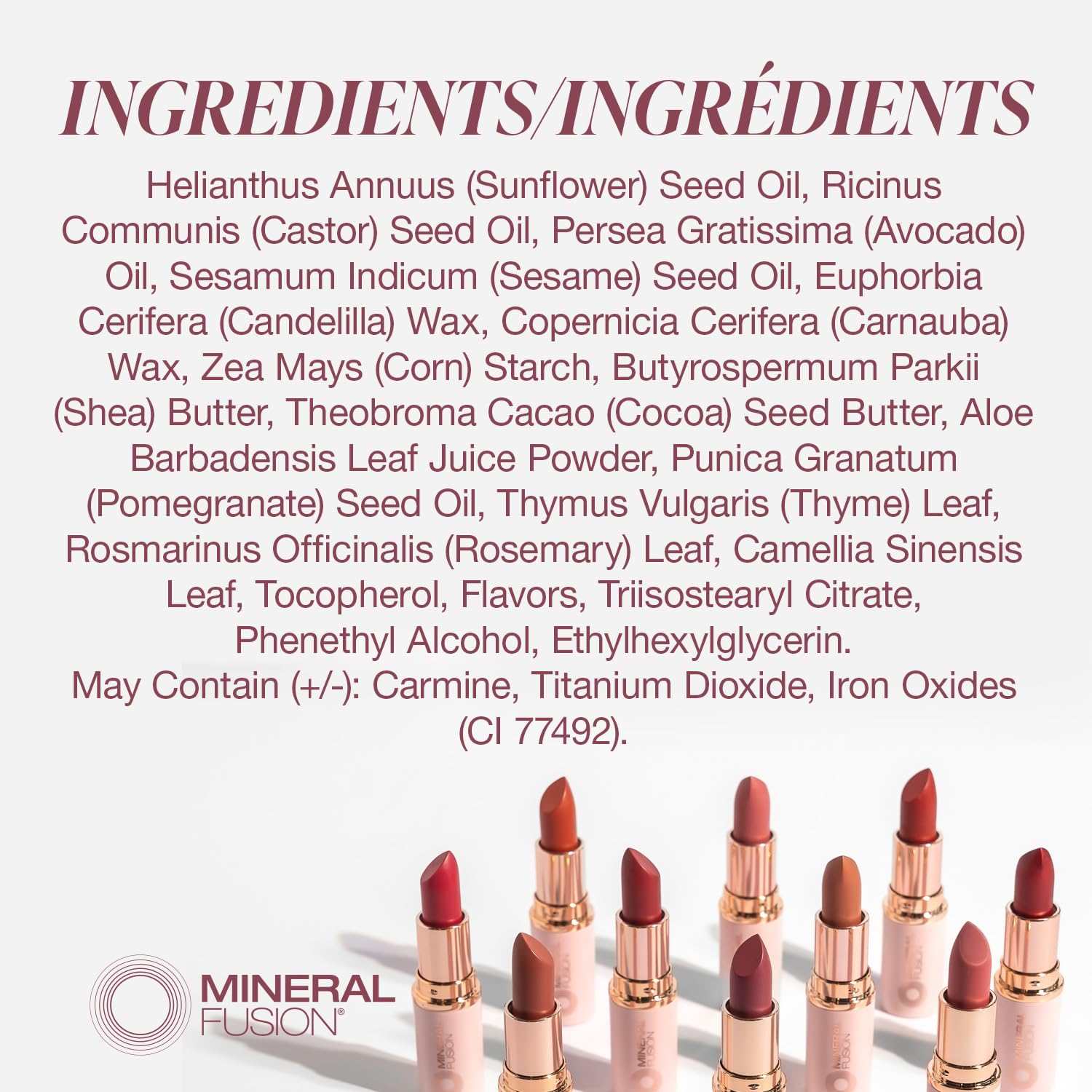 Foto 3 | Lápiz Labial Mineral Fusion Vivid Passion Punch Vegan - Venta Internacional.