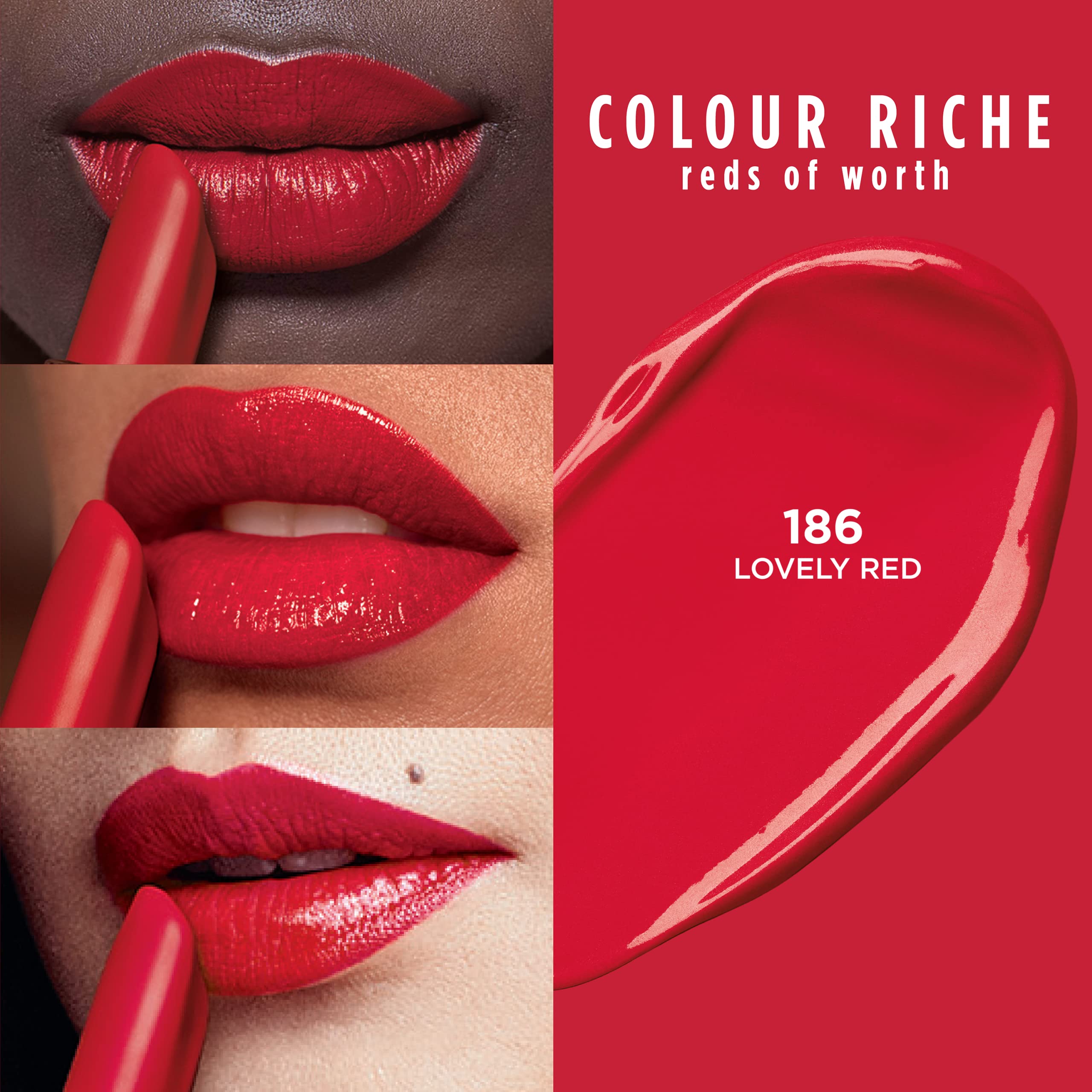 Foto 2 | Lápiz Labial L'oréal Paris Colour Riche Red Satin Lovely Red 3,7 Ml - Venta Internacional.