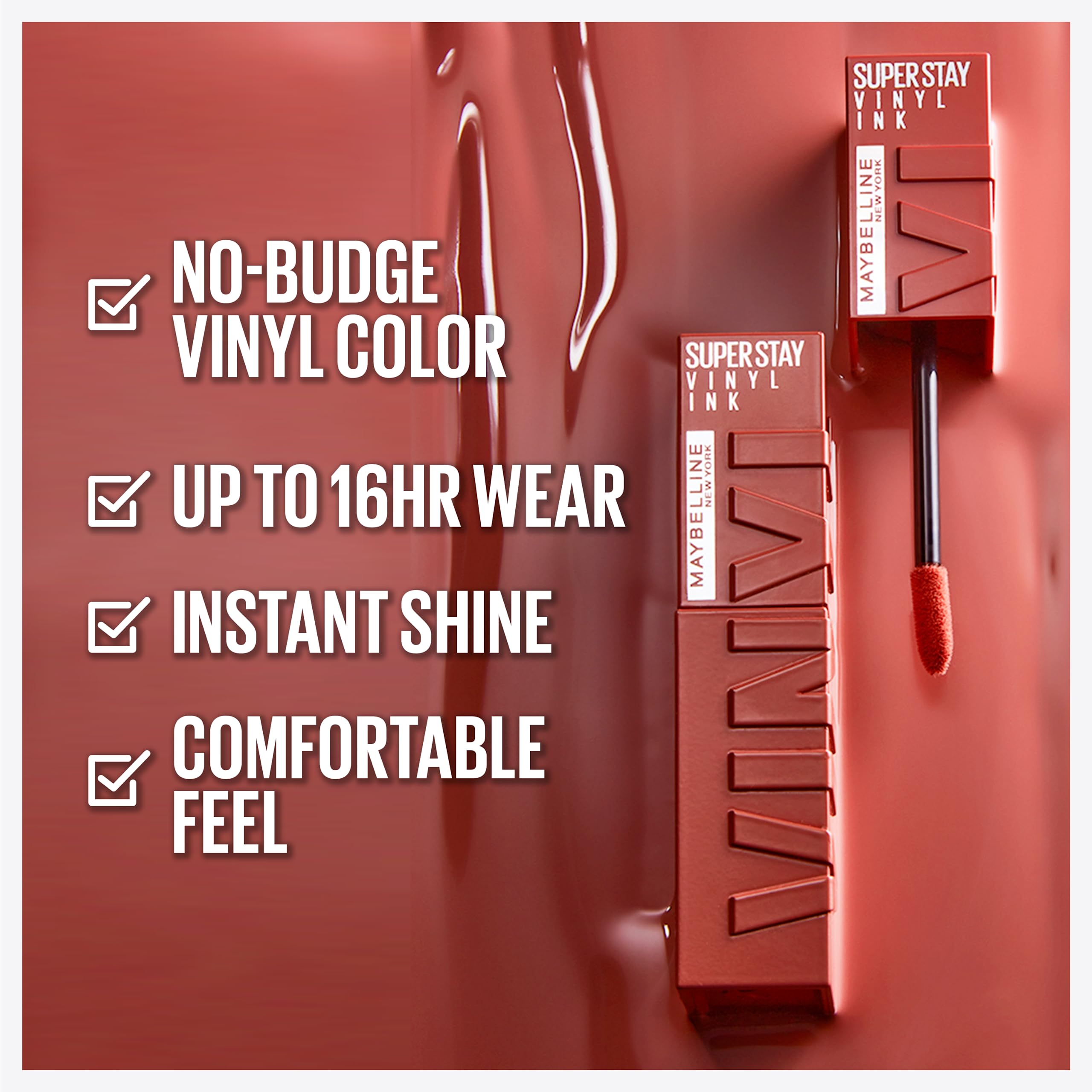 Foto 3 pulgar | Lápiz Labial Maybelline Super Stay Vinyl Ink Longwear Captivated - Venta Internacional.