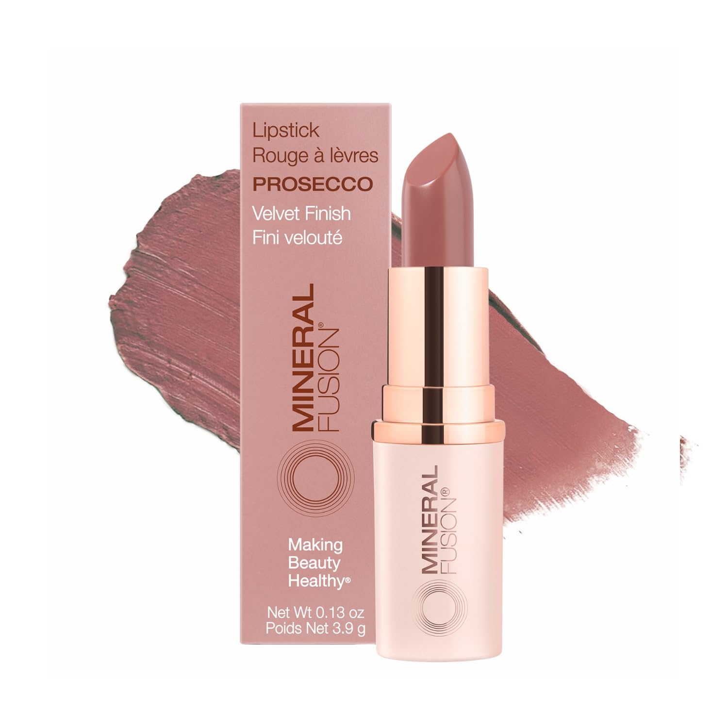 Lápiz Labial Mineral Fusion Vivid Prosecco Vegan De Larga Duración - Venta Internacional. $782