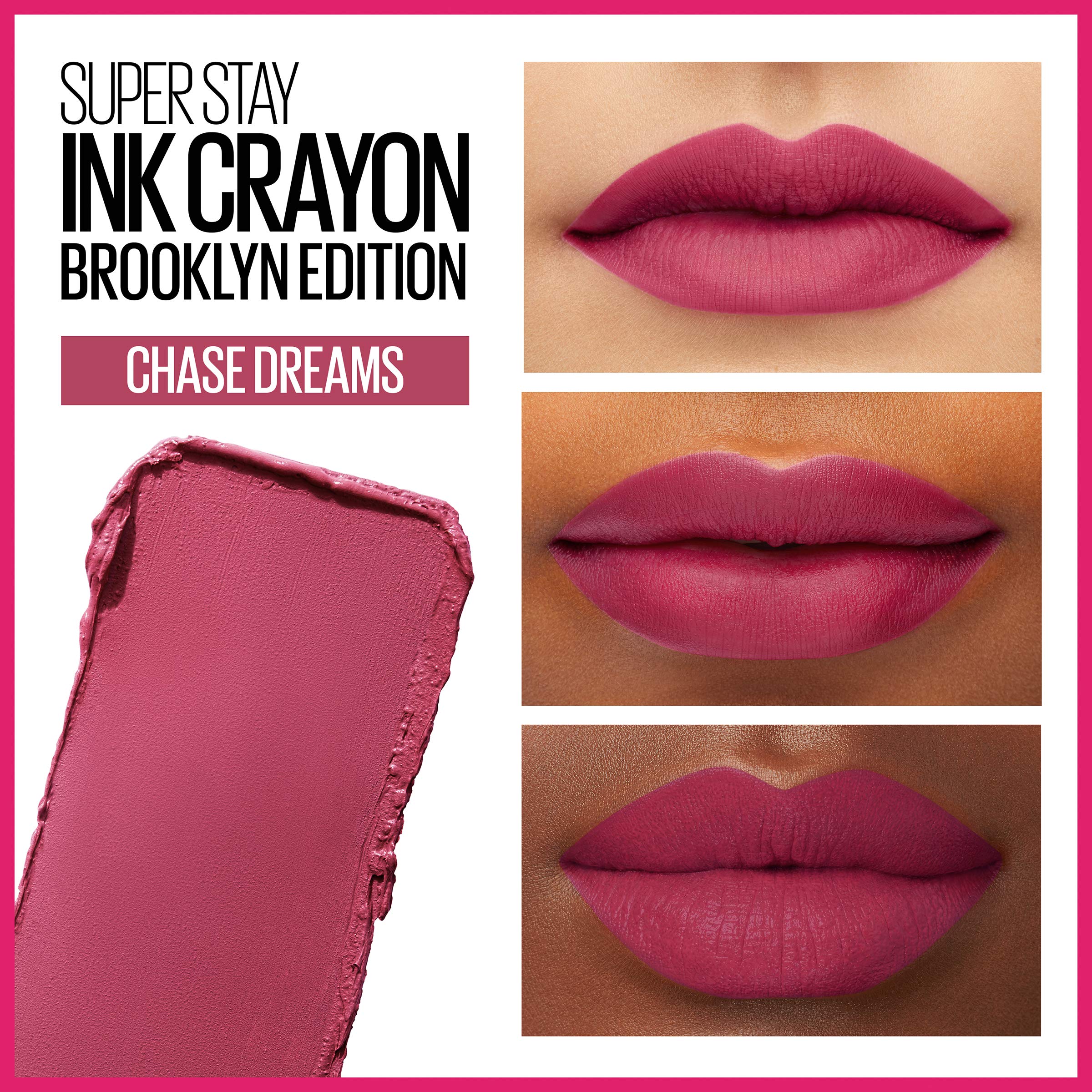 Foto 4 pulgar | Lápiz Labial Maybelline Super Stay Ink Crayon Matte Chase Dreams, 4 Ml - Venta Internacional.