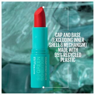 Foto 6 | Lápiz Labial Maybelline Green Edition Butter Cream Rainforest 3.5 Ml - Venta Internacional.