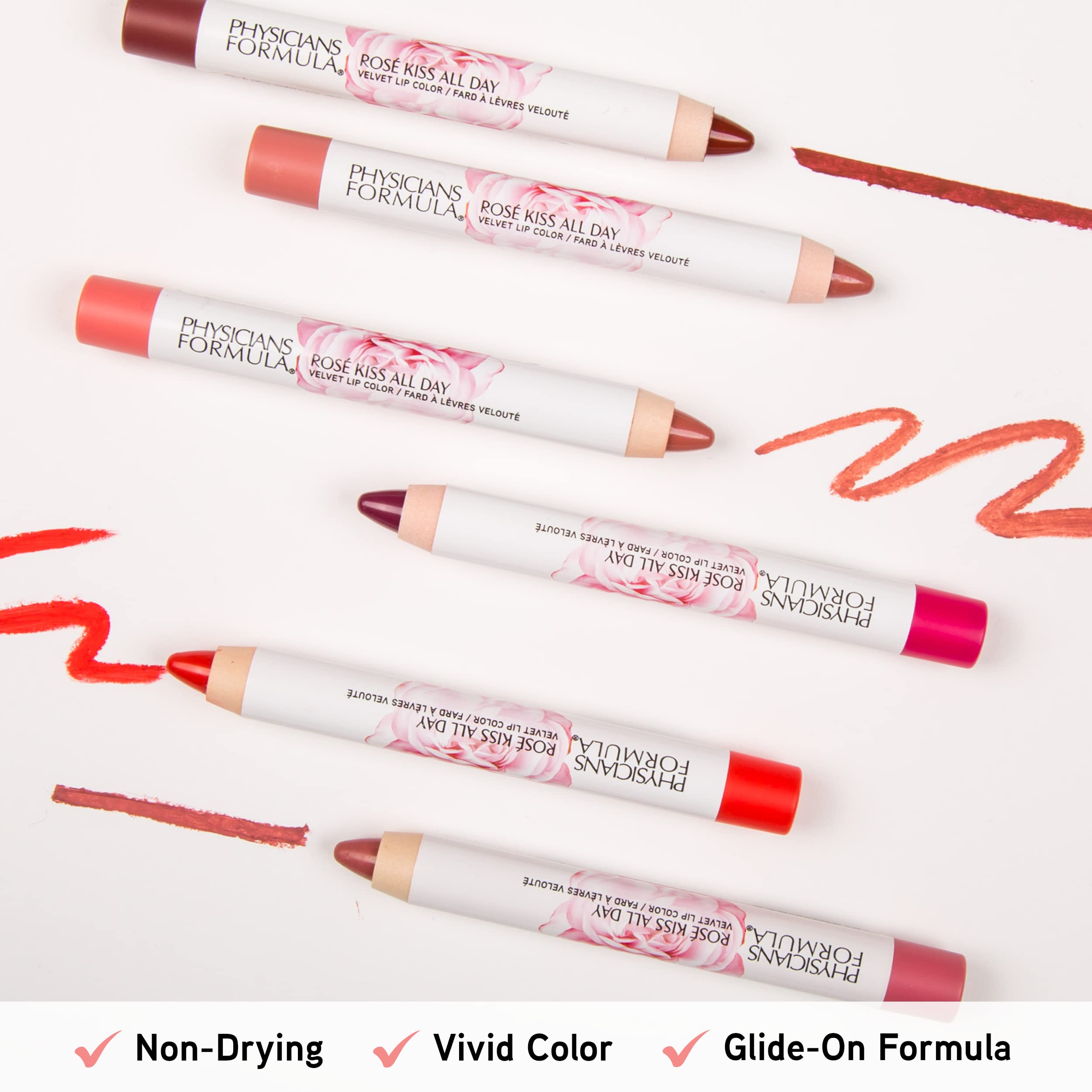 Foto 6 pulgar | Lápiz Labial Physicians Formula Rosé Kiss All Day Red Hot Lips - Venta Internacional.