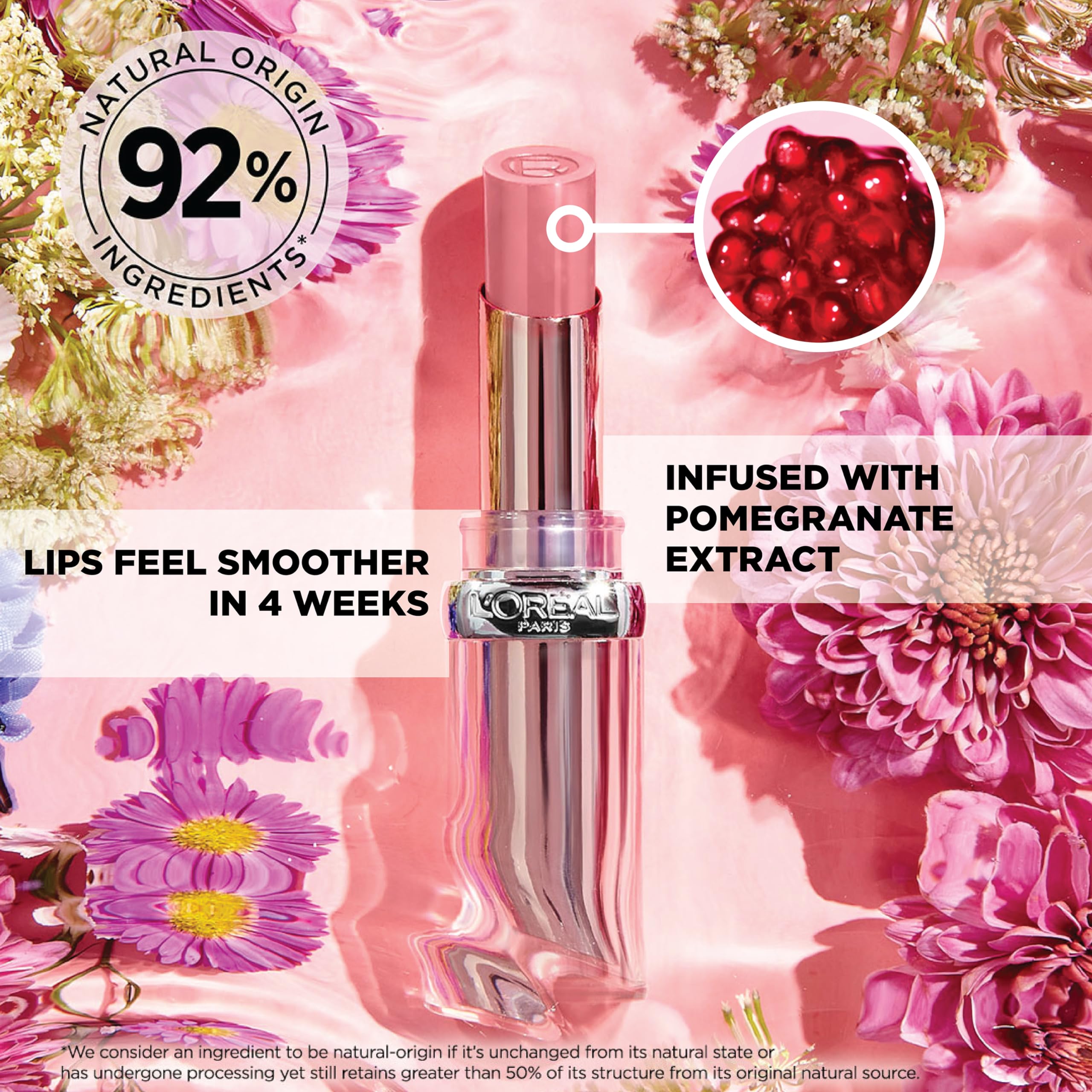 Foto 4 pulgar | Lápiz Labial L'oreal Paris Glow Paradise Hydrating Con Granada - Venta Internacional.