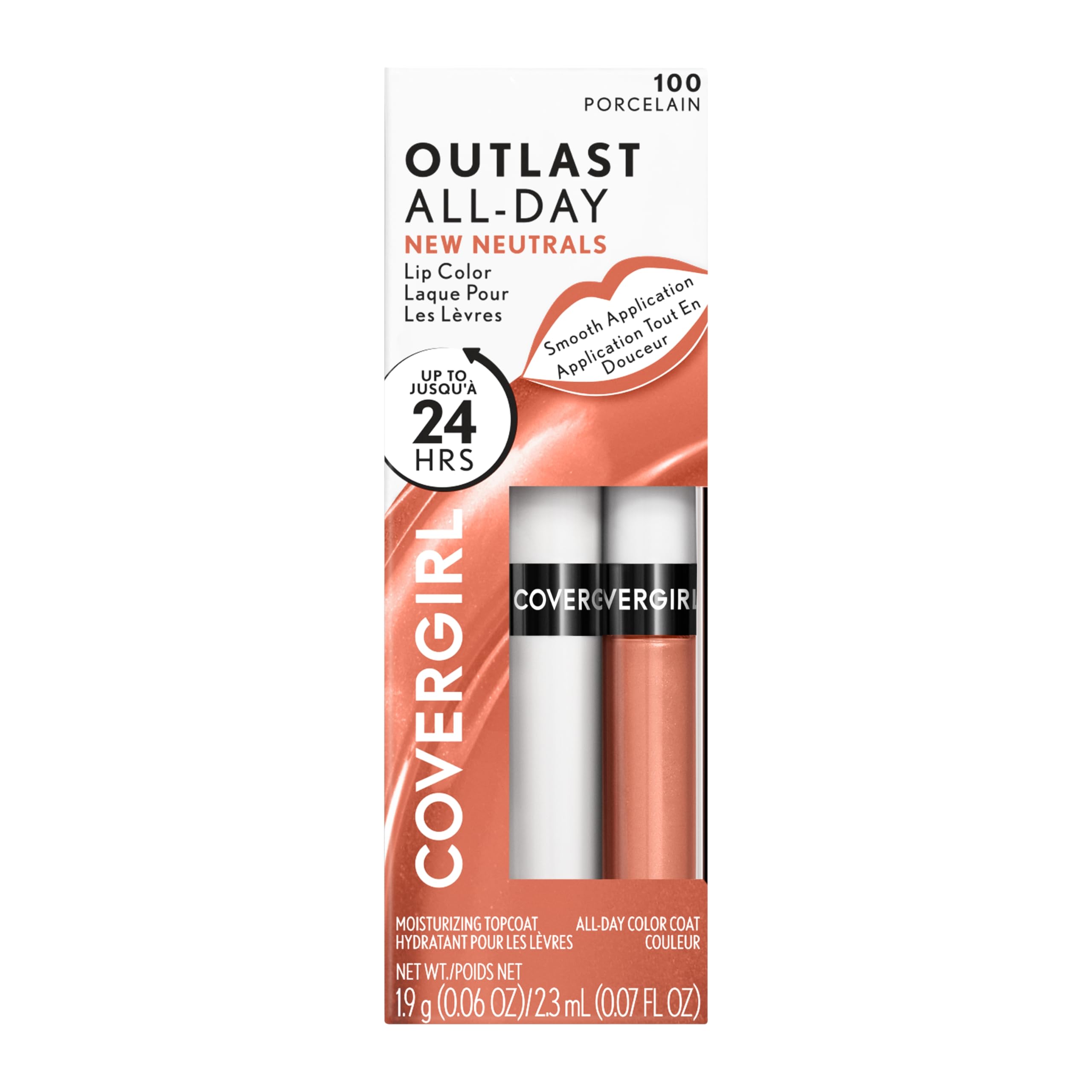 Foto 8 pulgar | Color De Labios Covergirl Outlast New Neutrals Porcelain Para Todo El Día - Venta Internacional.
