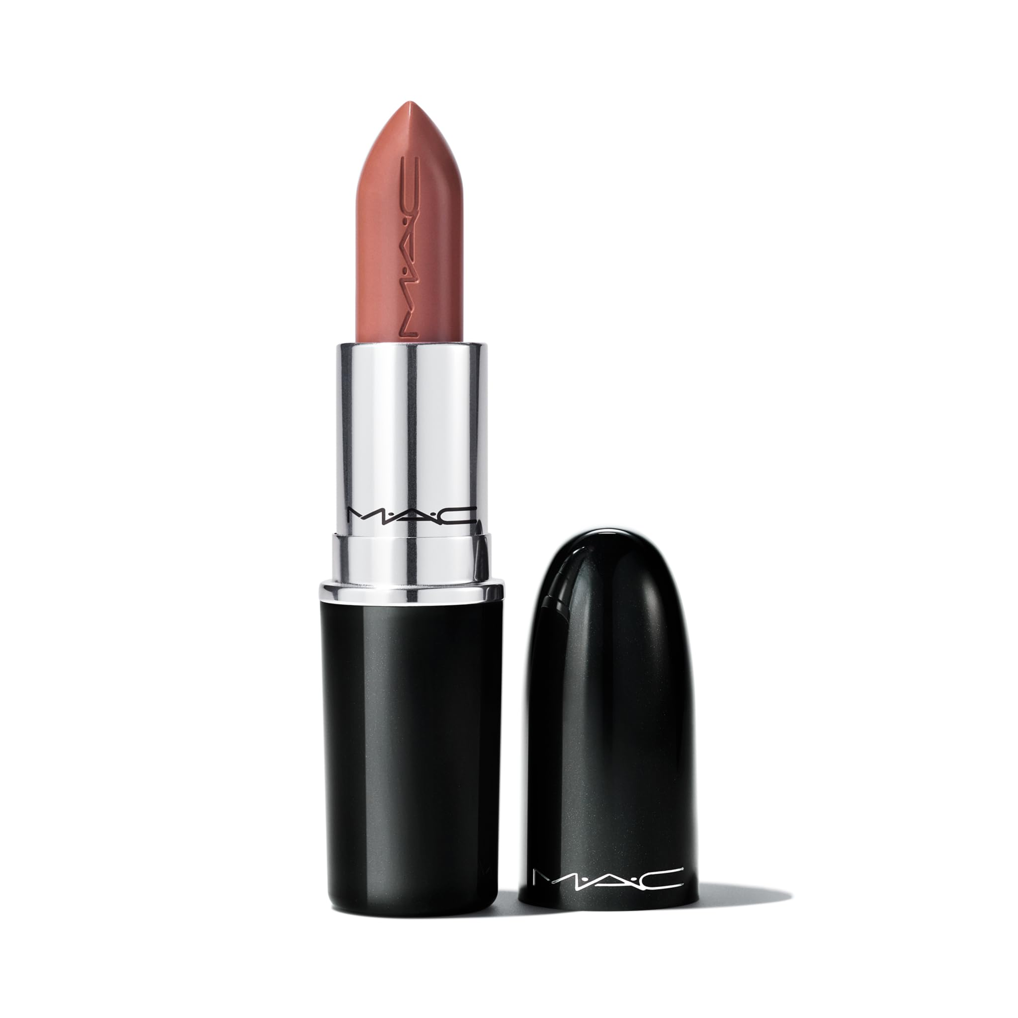 Lápiz Labial Mac Lustre Hug Me Neutral Flesh Pink - Venta Internacional.